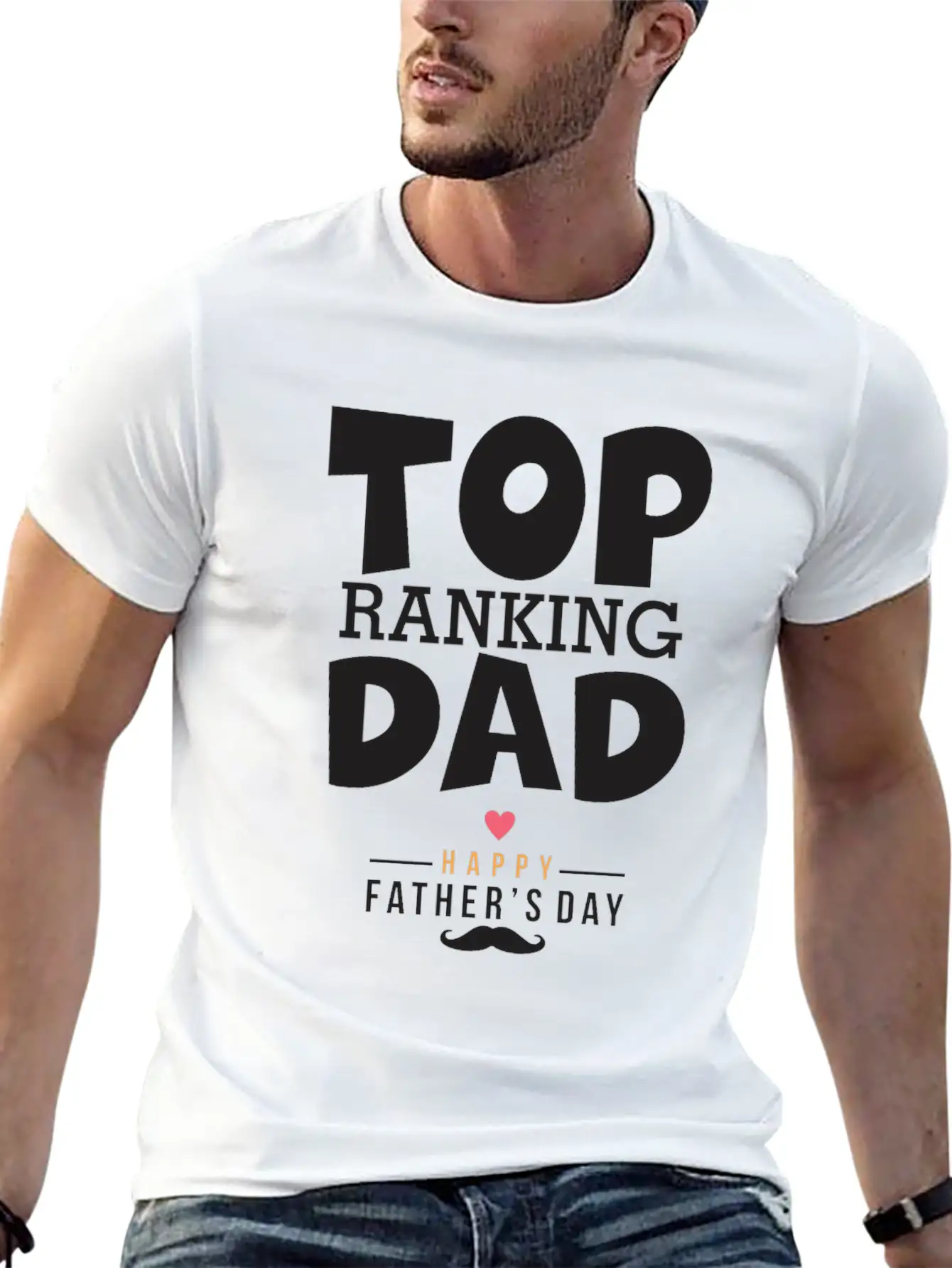Top Ranking Dad Comfortable Minimalist Graphic Tee – Summer Style Essential