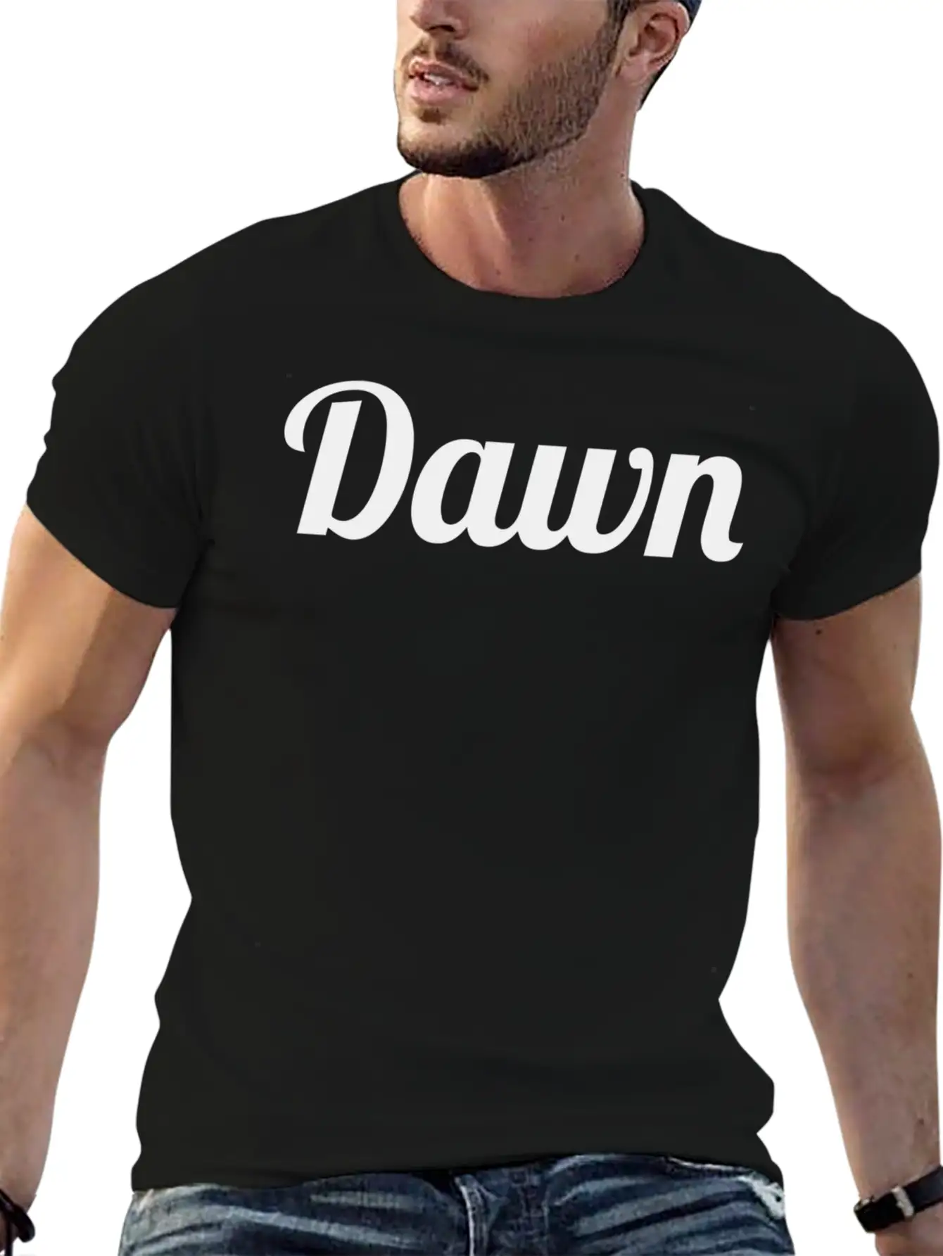 Top That Says The Name Dawn Cute Adults Kids Grap Basic Graphic T-Shirt – Daily Comfort In Soft Cotton