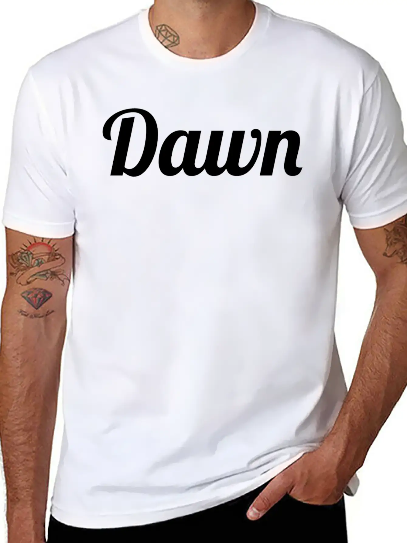 Top That Says The Name Dawn Cute Adults Kids Grap Basic Graphic T-Shirt – Daily Comfort In Soft Cotton