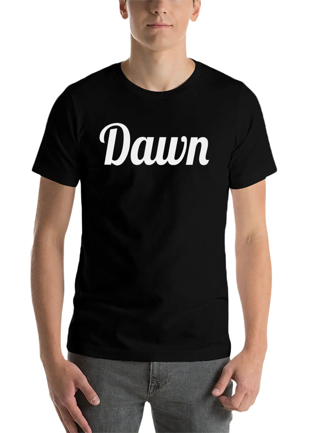 Top That Says The Name Dawn Cute Adults Kids Grap Basic Graphic T-Shirt – Daily Comfort In Soft Cotton