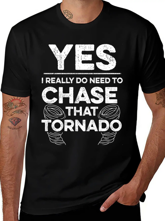 Tornado Chasing Design For A Storm Spotter Unisex Short Sleeve Soft Cotton T-Shirt – Casual Everyday Wear