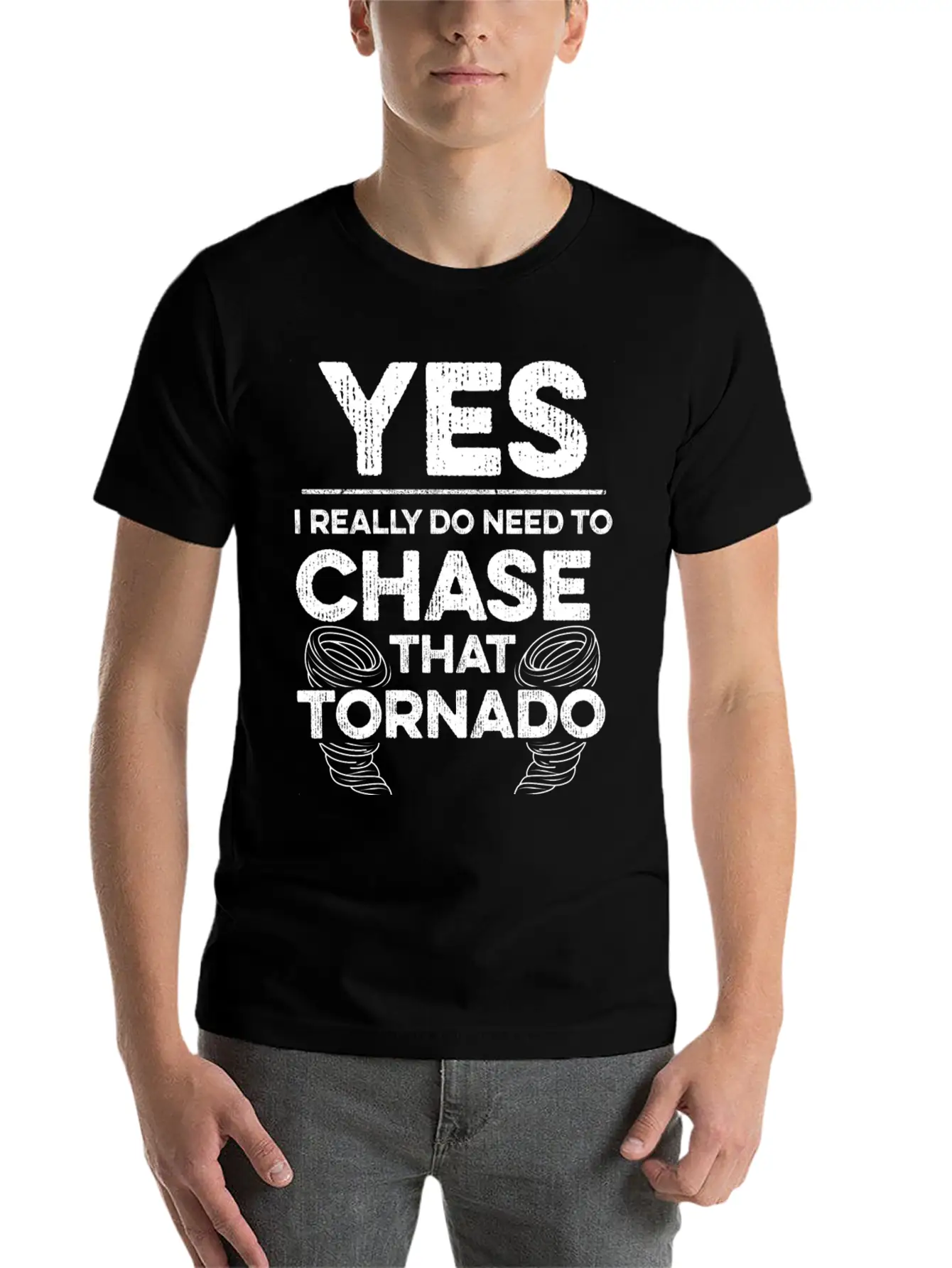 Tornado Chasing Design For A Storm Spotter Unisex Short Sleeve Soft Cotton T-Shirt – Casual Everyday Wear