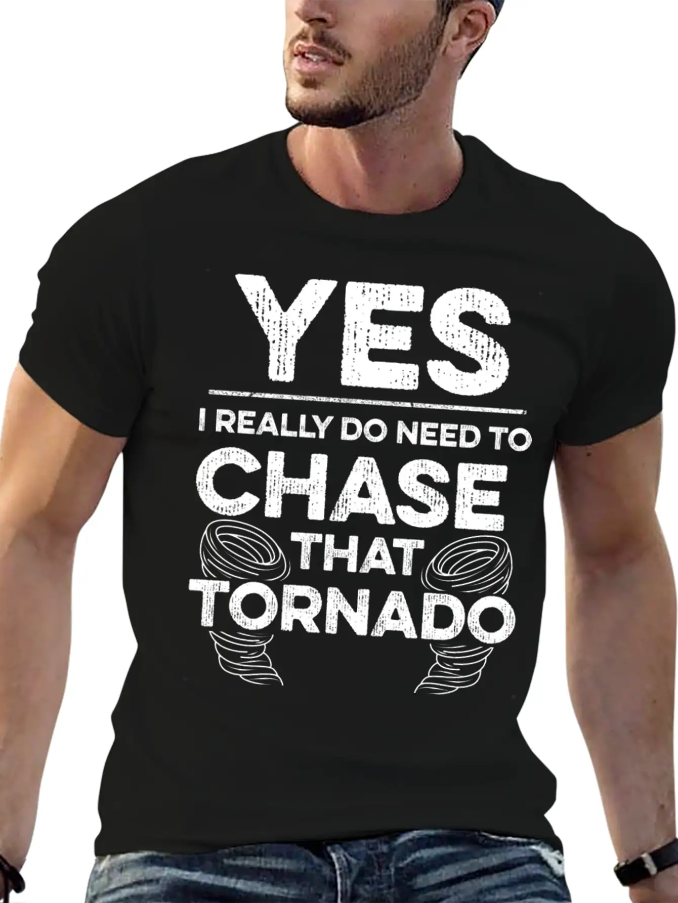 Tornado Chasing Design For A Storm Spotter Unisex Short Sleeve Soft Cotton T-Shirt – Casual Everyday Wear