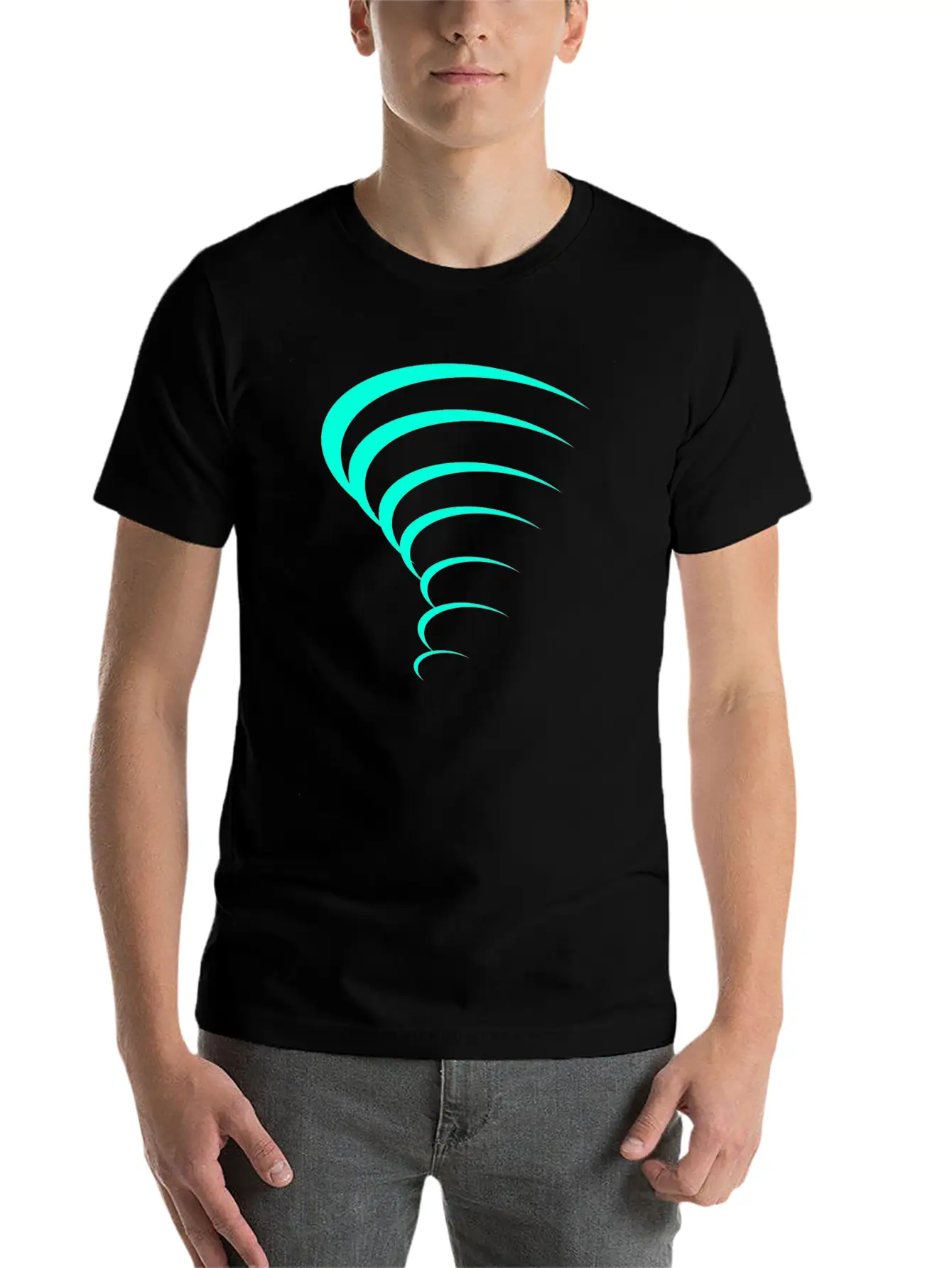 Tornado Design Stylish Everyday T-Shirt – Unisex Basic Cotton Tee