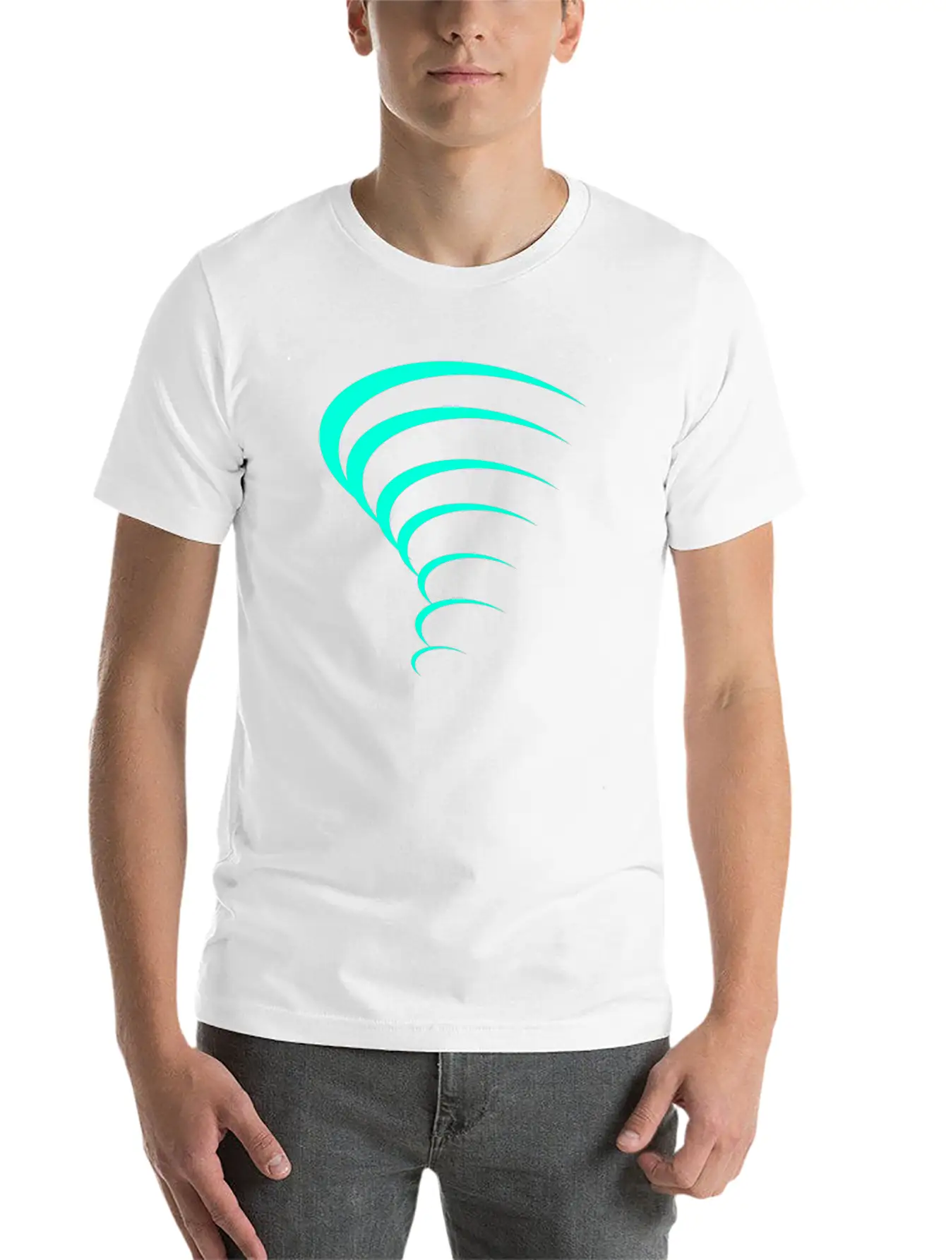 Tornado Design Stylish Everyday T-Shirt – Unisex Basic Cotton Tee