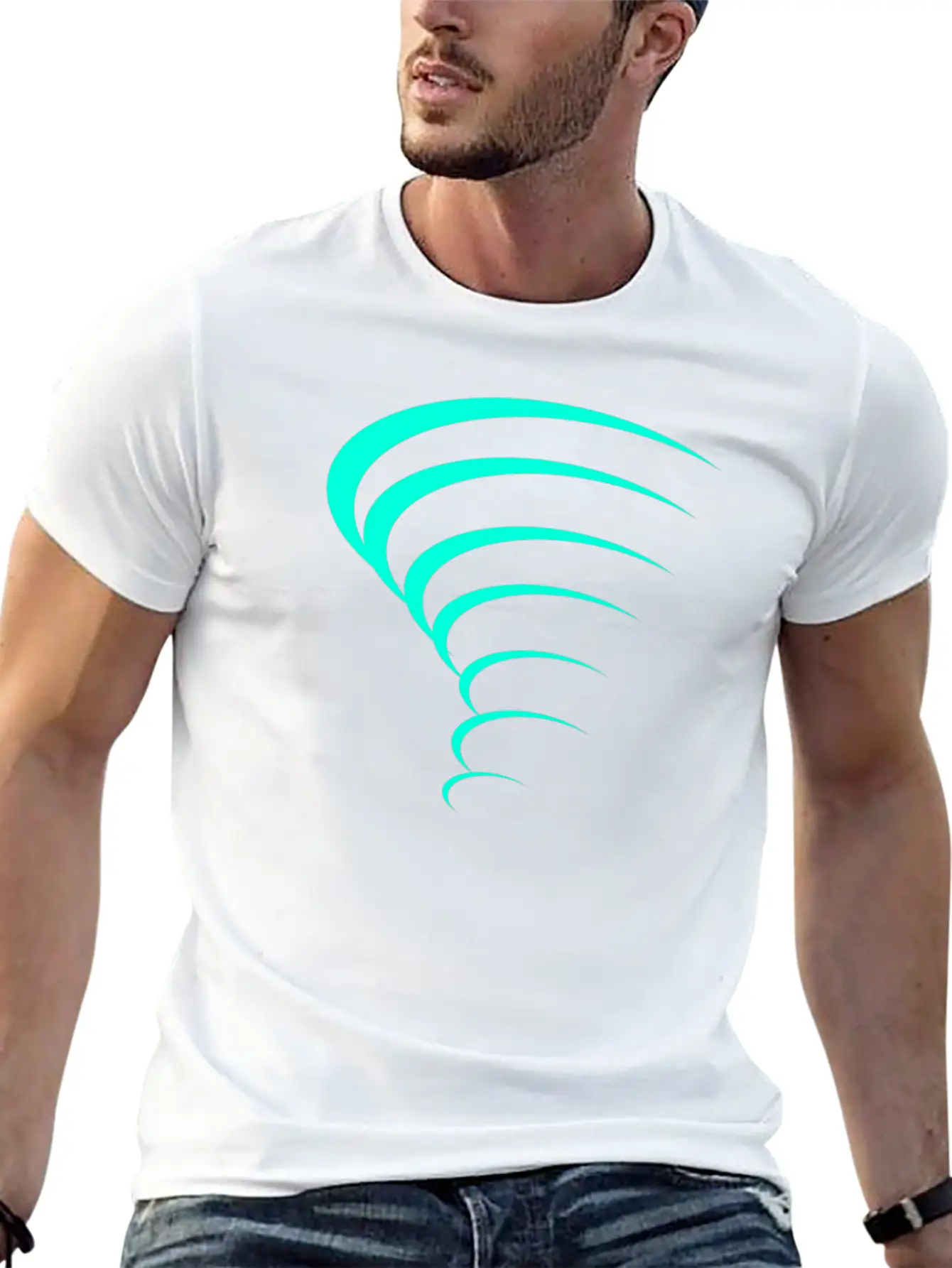 Tornado Design Stylish Everyday T-Shirt – Unisex Basic Cotton Tee