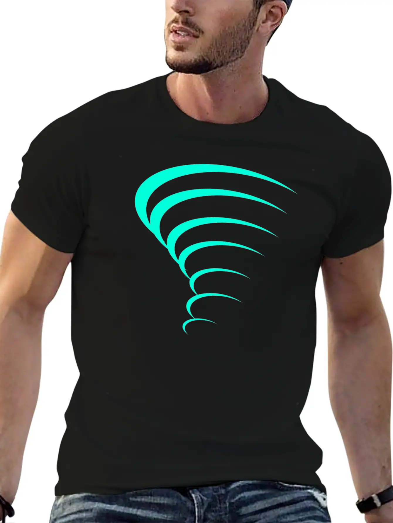 Tornado Design Stylish Everyday T-Shirt – Unisex Basic Cotton Tee