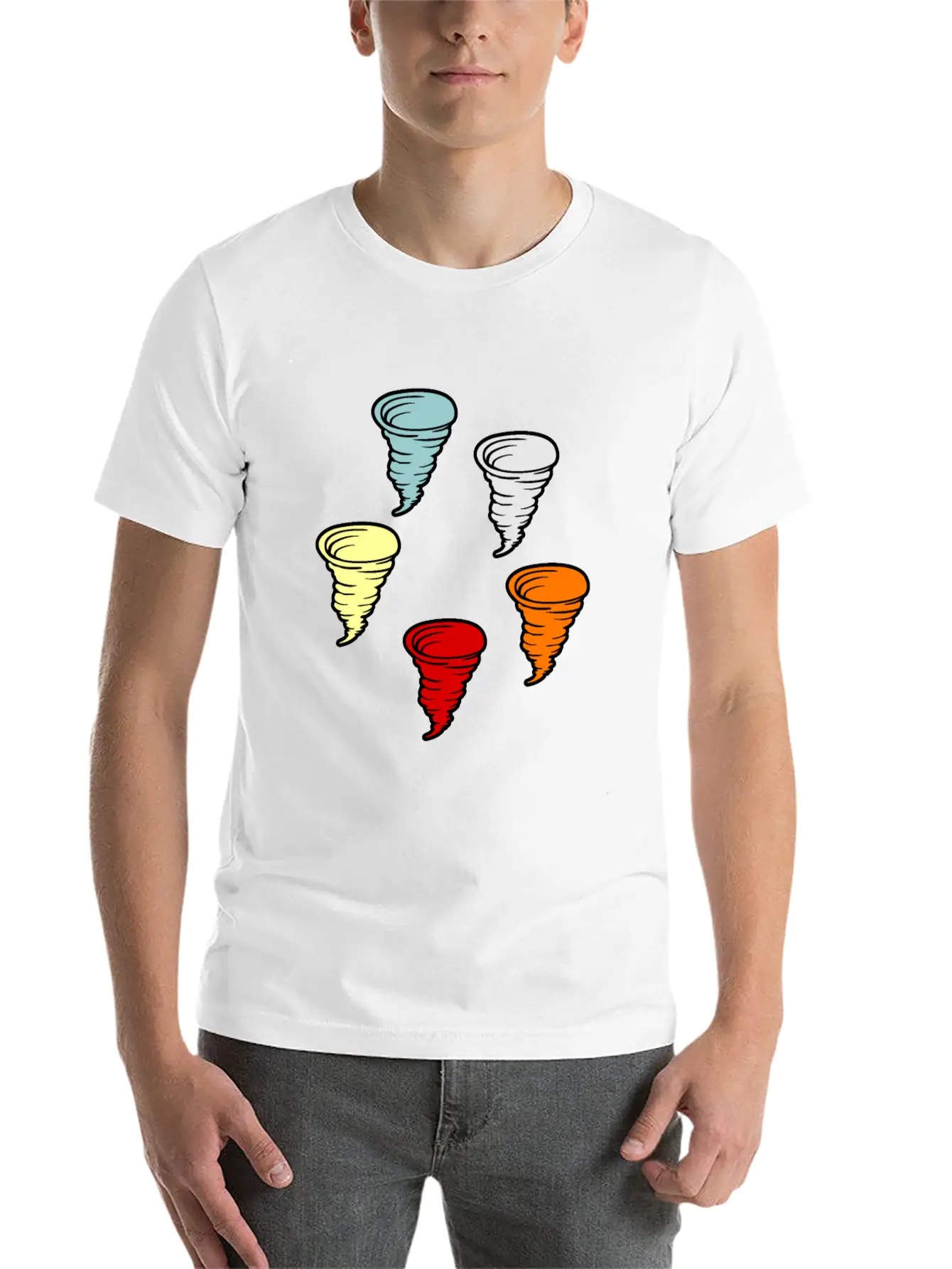 Tornado Unisex Short Sleeve Soft Cotton T-Shirt – Casual Everyday Wear