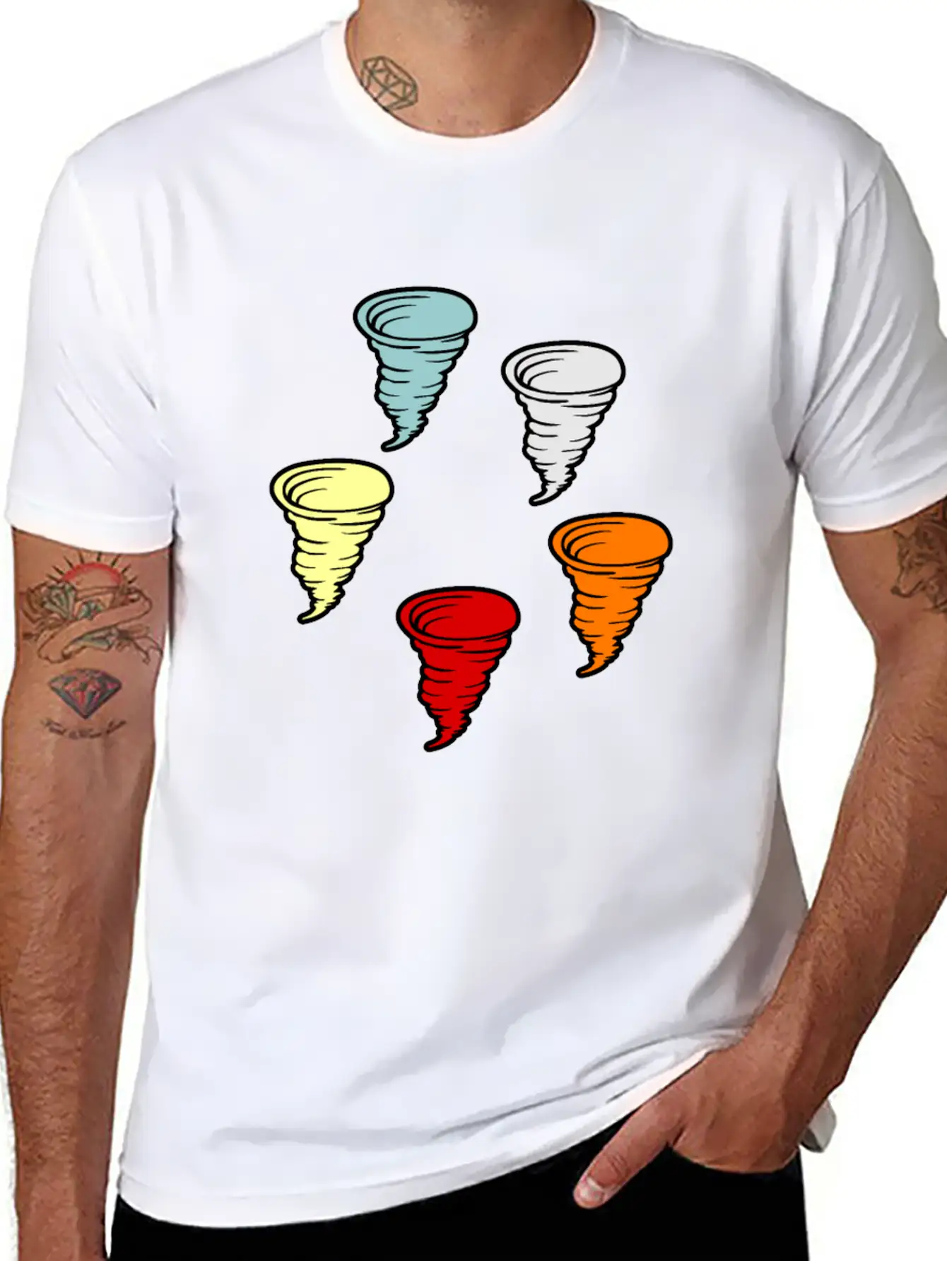 Tornado Unisex Short Sleeve Soft Cotton T-Shirt – Casual Everyday Wear