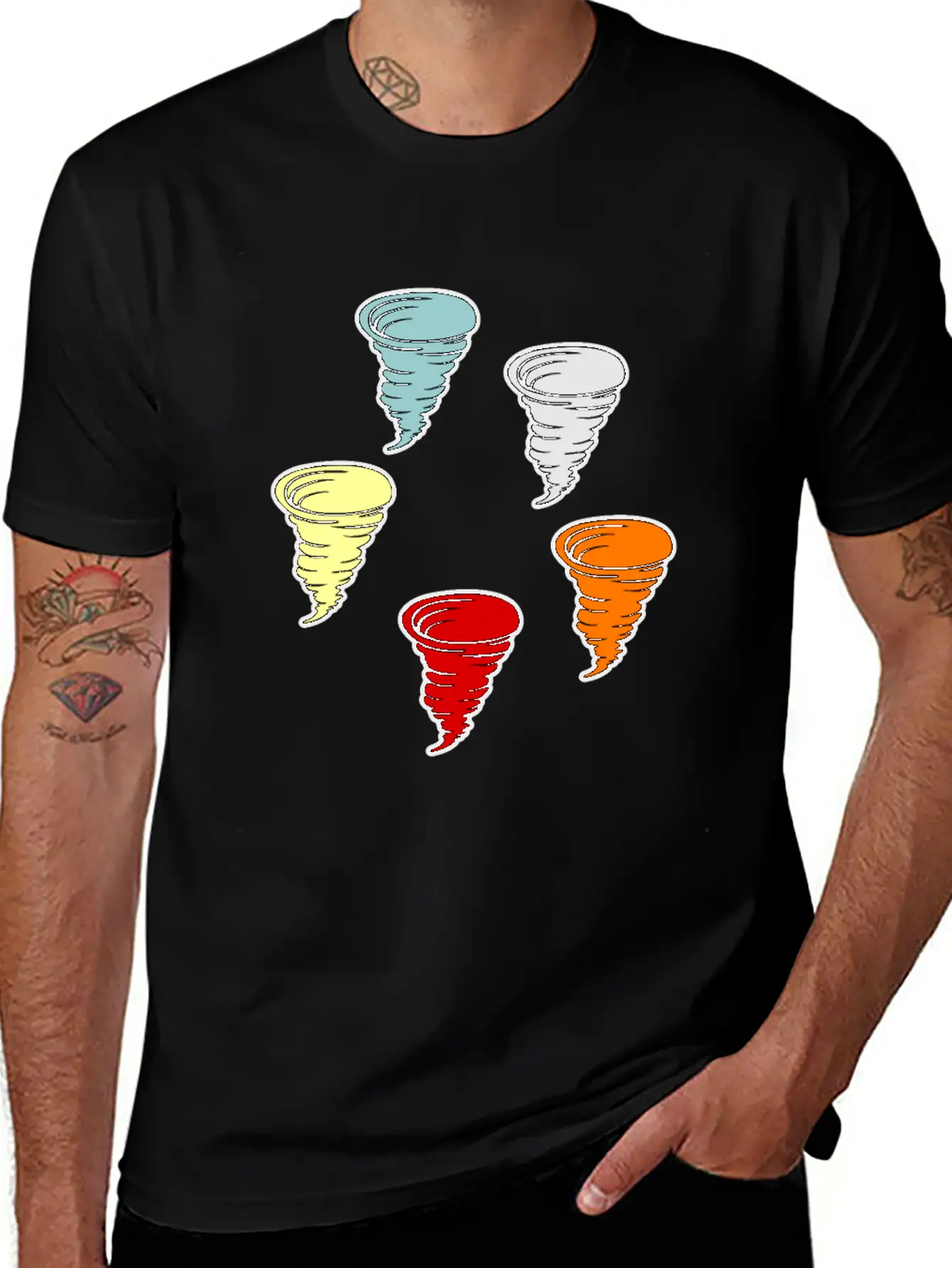 Tornado Unisex Short Sleeve Soft Cotton T-Shirt – Casual Everyday Wear