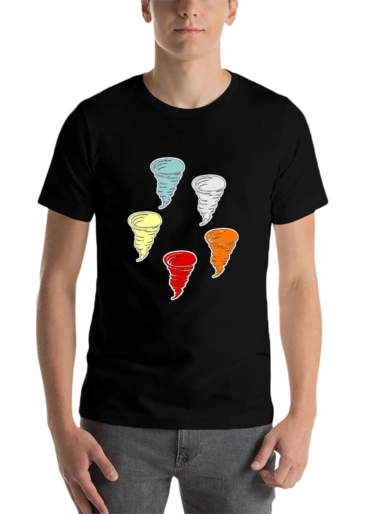 Tornado Unisex Short Sleeve Soft Cotton T-Shirt – Casual Everyday Wear