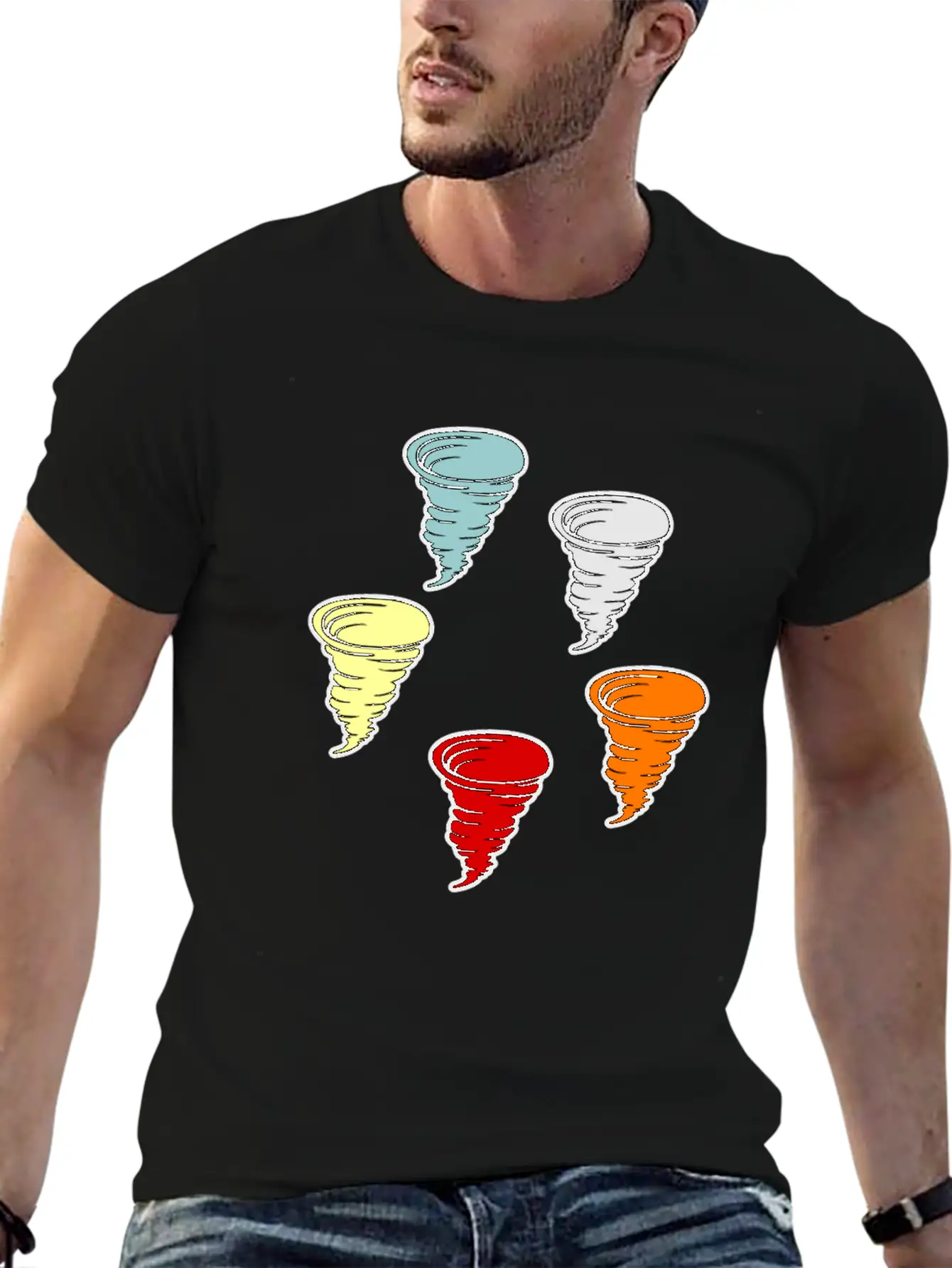 Tornado Unisex Short Sleeve Soft Cotton T-Shirt – Casual Everyday Wear