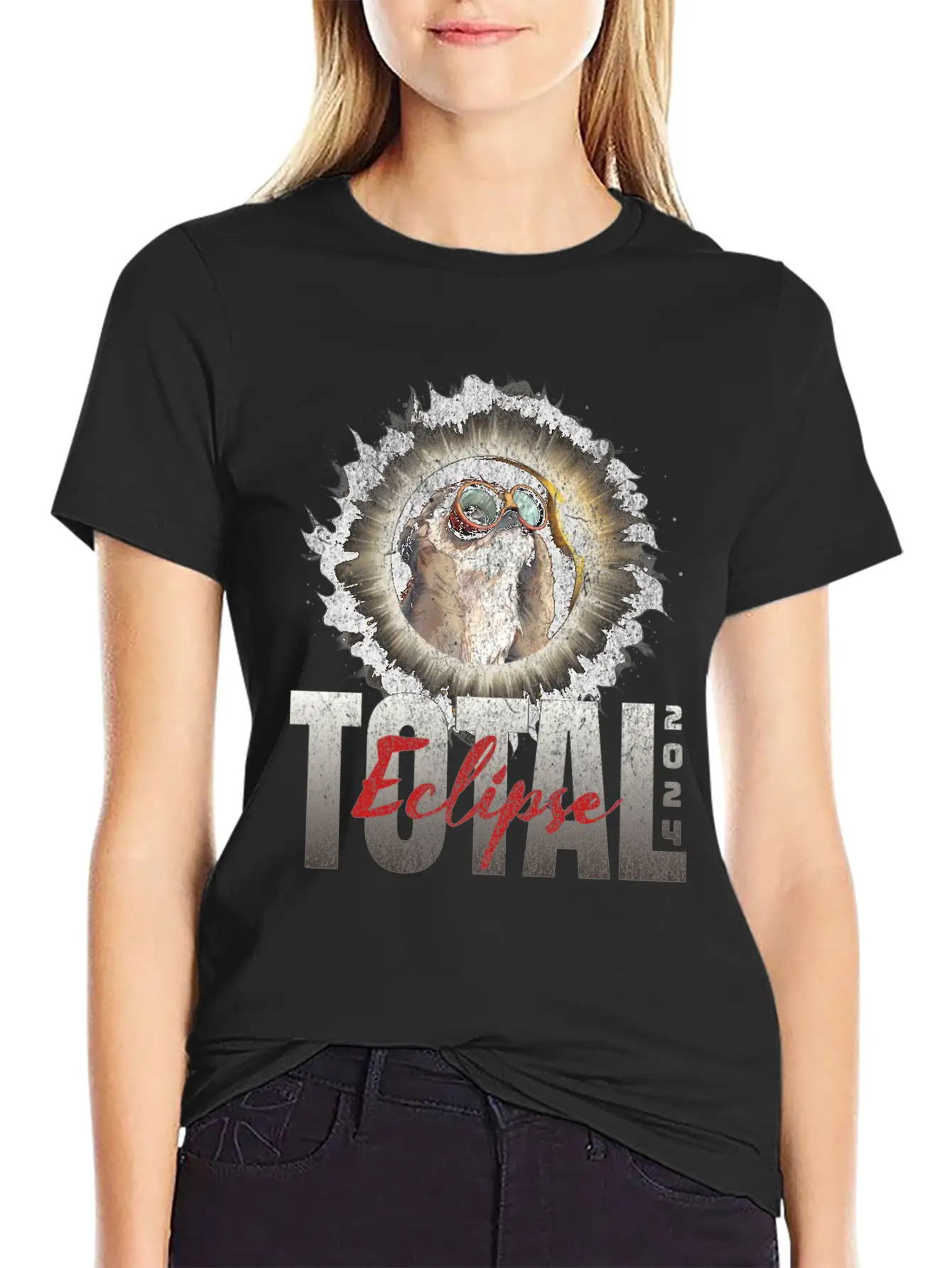 Total Eclipse 2024 Unisex Short Sleeve Soft Cotton T-Shirt – Casual Everyday Wear