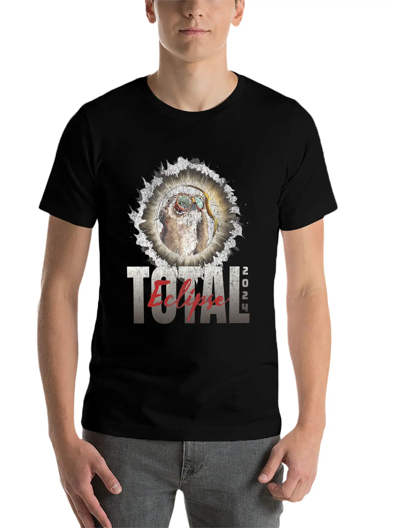 Total Eclipse 2024 Unisex Short Sleeve Soft Cotton T-Shirt – Casual Everyday Wear