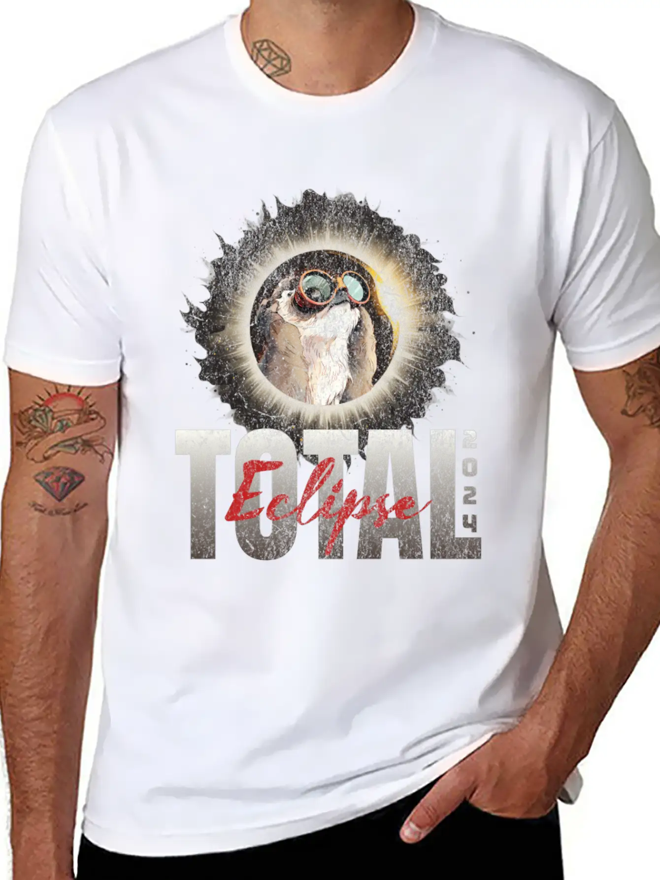 Total Eclipse 2024 Unisex Short Sleeve Soft Cotton T-Shirt – Casual Everyday Wear