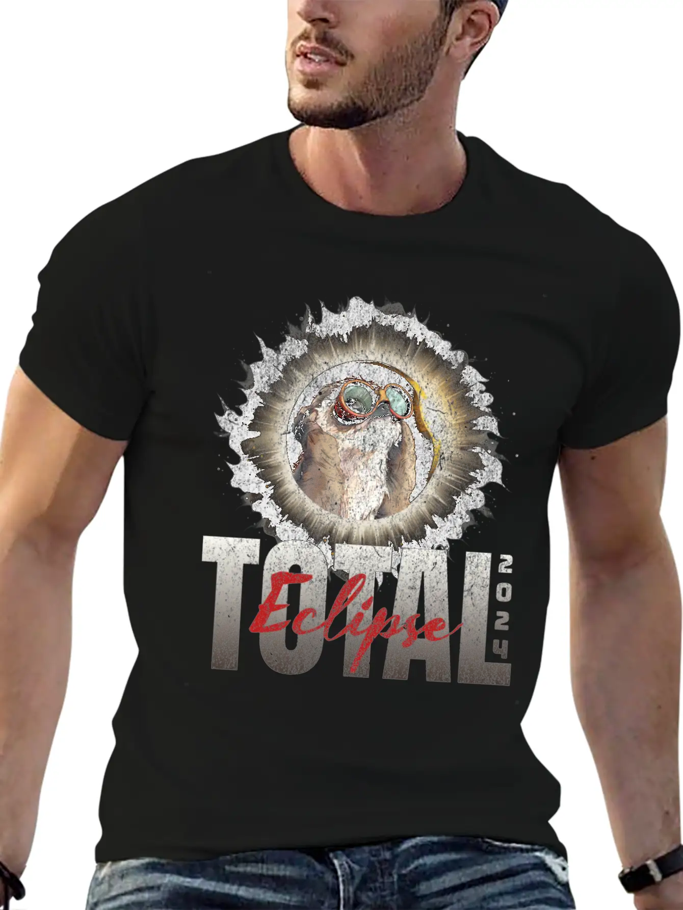 Total Eclipse 2024 Unisex Short Sleeve Soft Cotton T-Shirt – Casual Everyday Wear