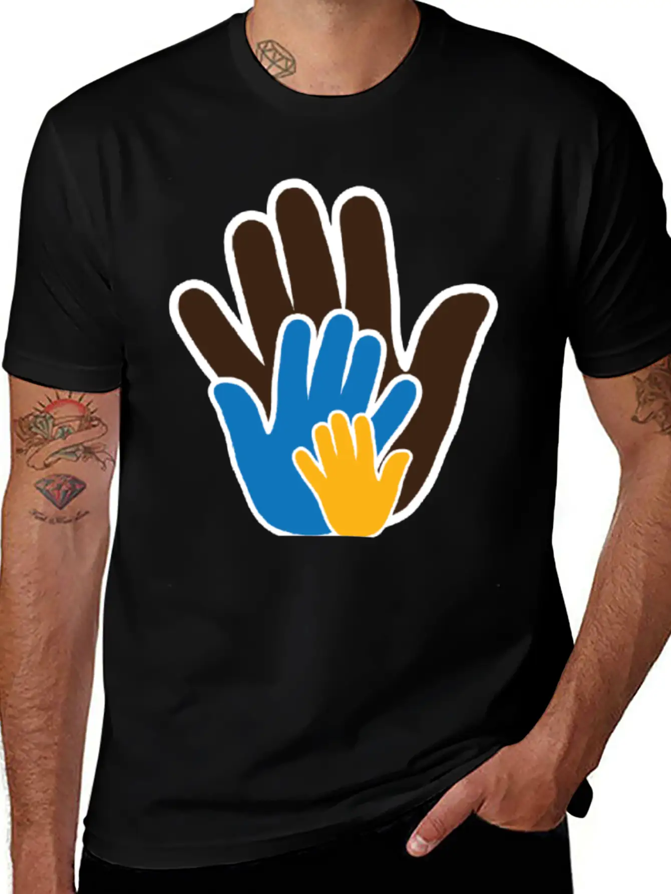 "Touching Lives With Compassionate Creativity Stylish Everyday T-Shirt – Unisex Basic Cotton Tee