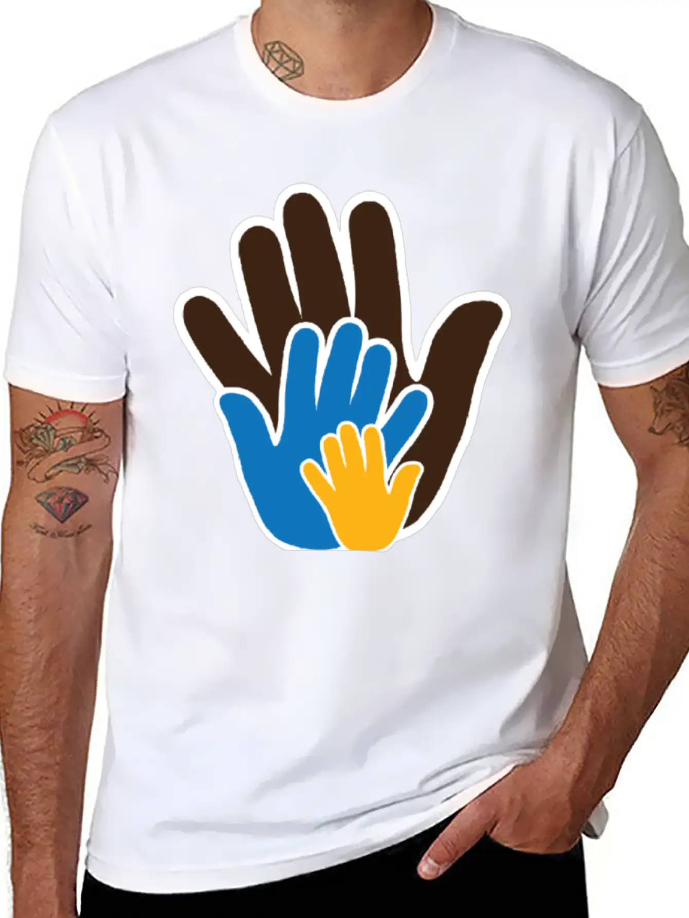 "Touching Lives With Compassionate Creativity Stylish Everyday T-Shirt – Unisex Basic Cotton Tee