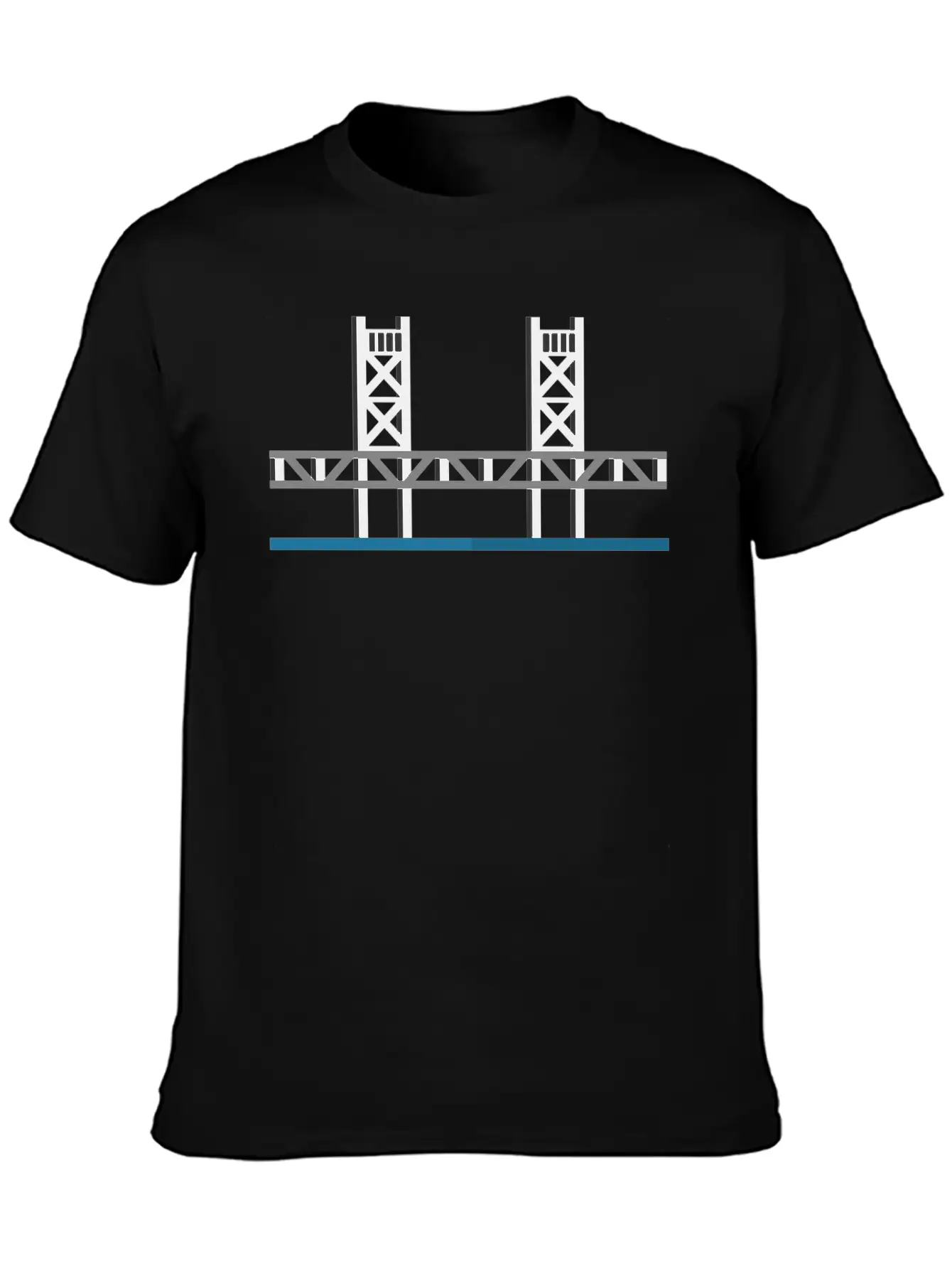 Tower Bridge Sacramento Basic Graphic T-Shirt – Daily Comfort In Soft Cotton