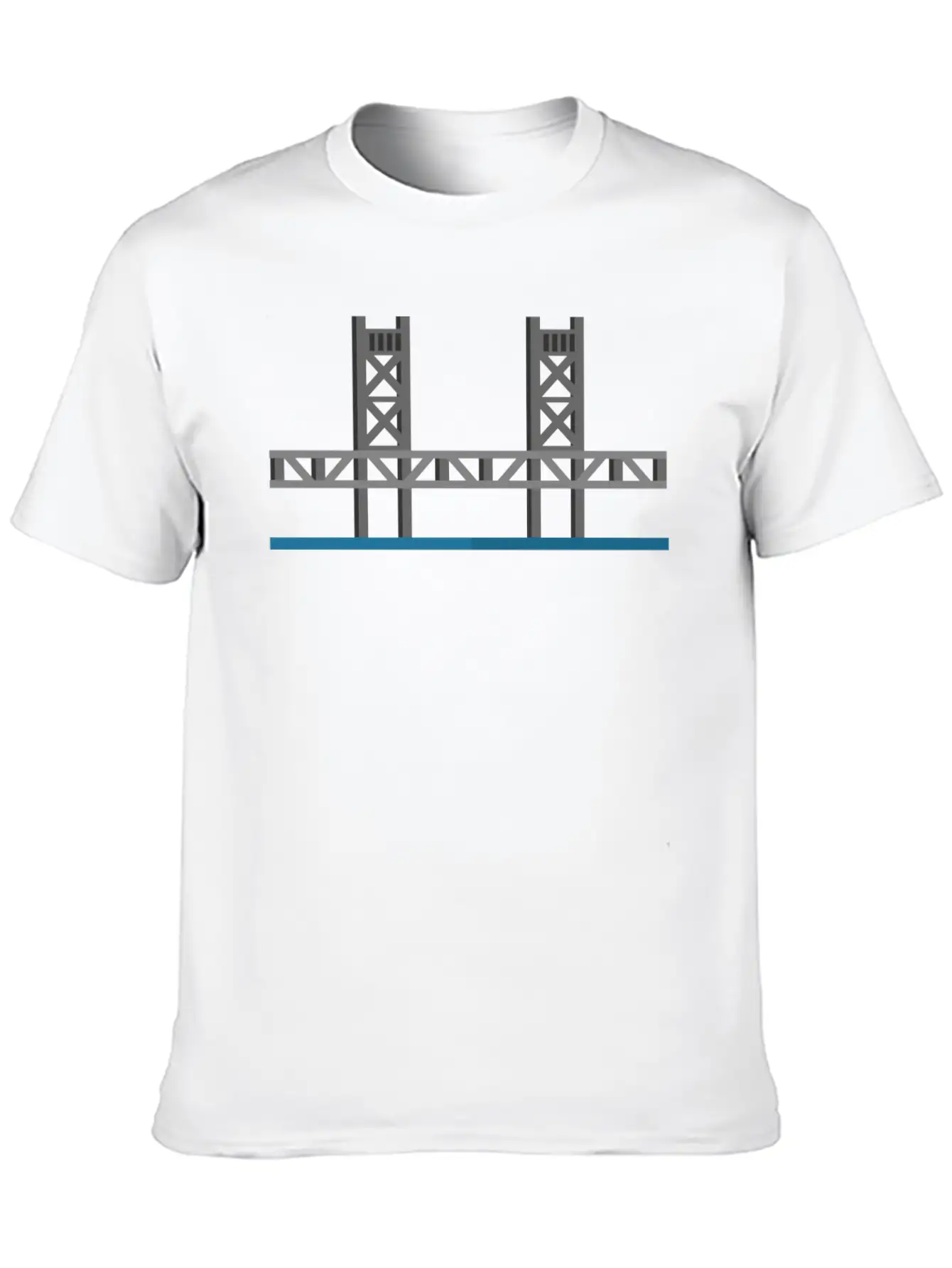 Tower Bridge Sacramento Basic Graphic T-Shirt – Daily Comfort In Soft Cotton