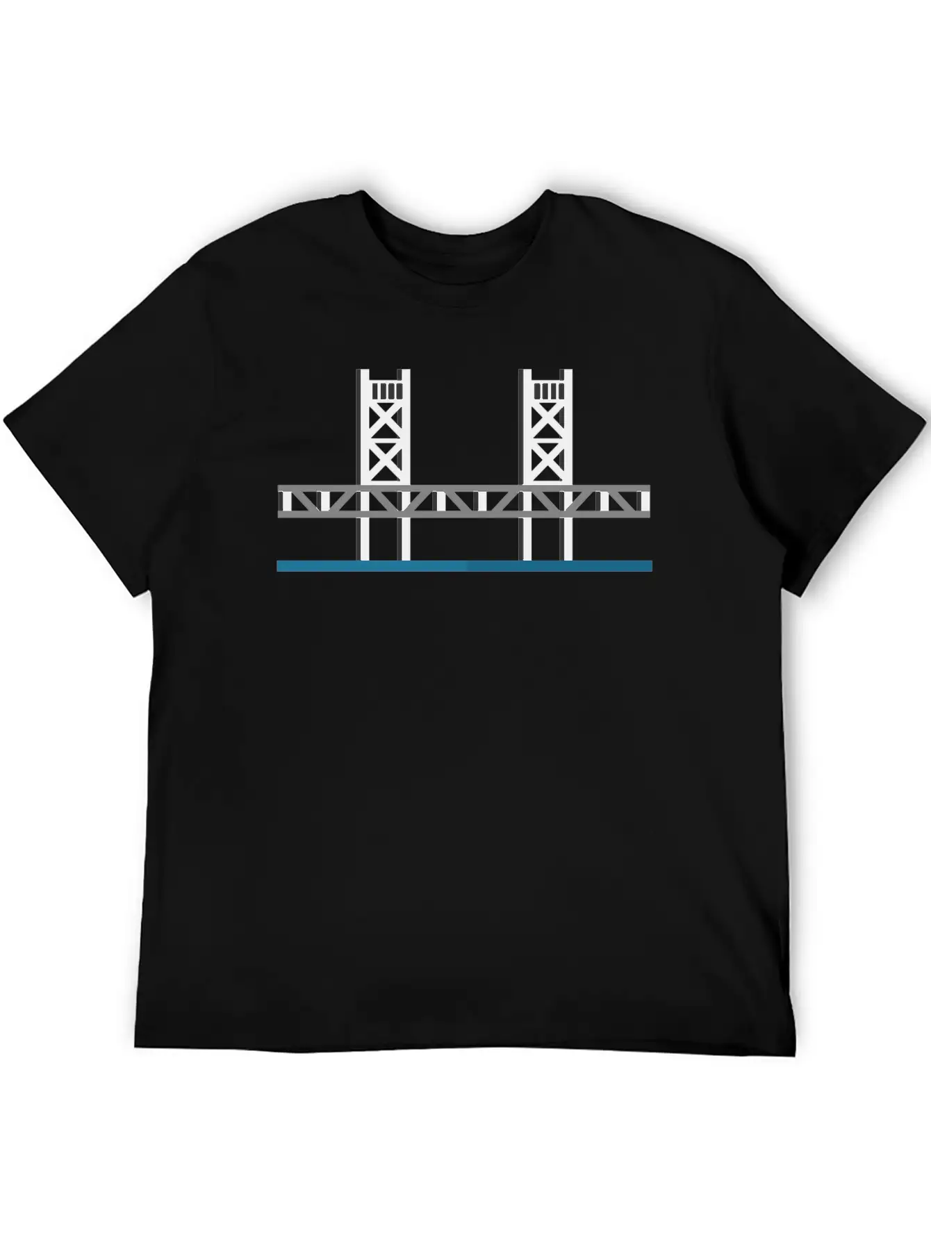 Tower Bridge Sacramento Basic Graphic T-Shirt – Daily Comfort In Soft Cotton