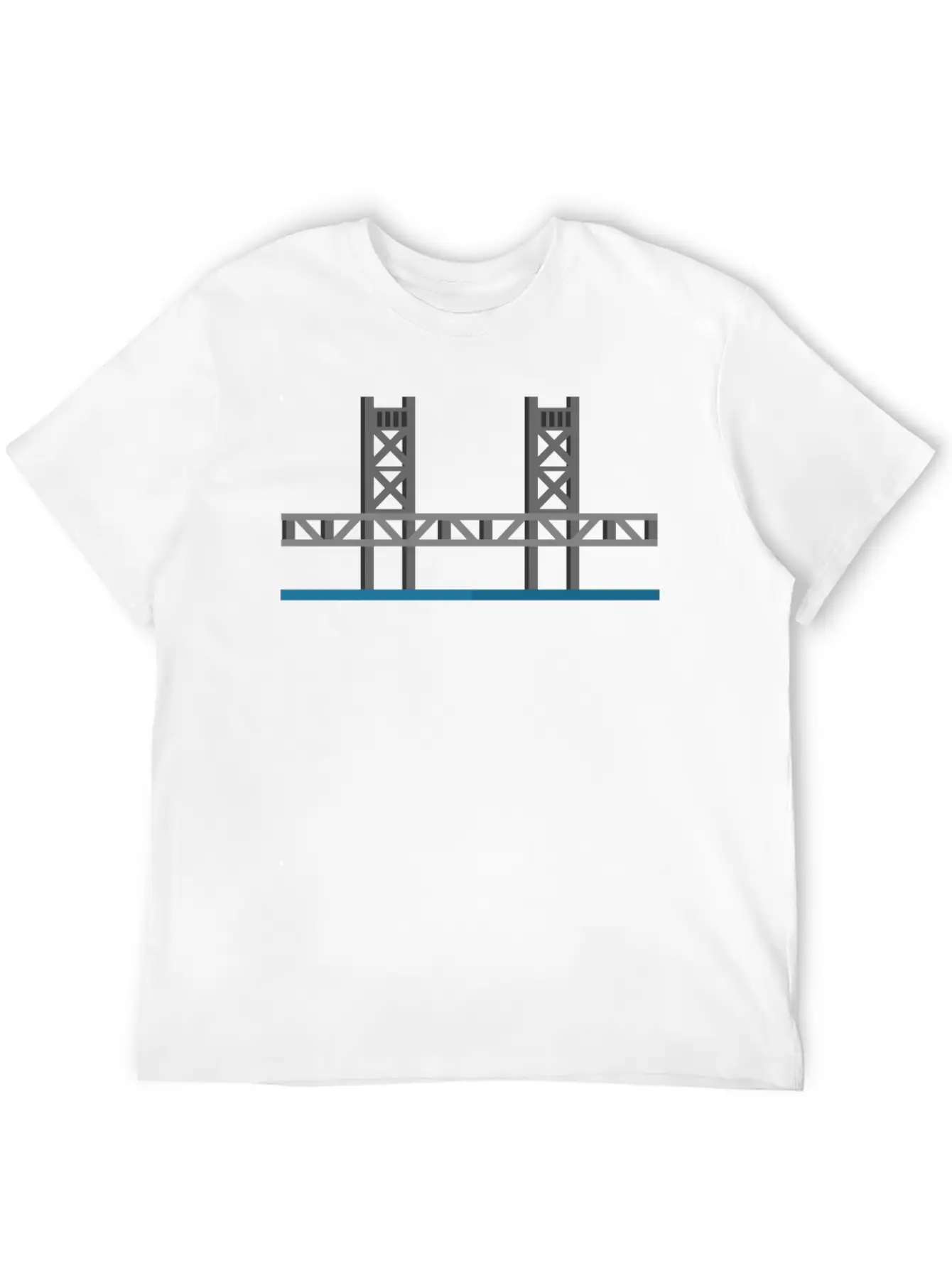 Tower Bridge Sacramento Basic Graphic T-Shirt – Daily Comfort In Soft Cotton