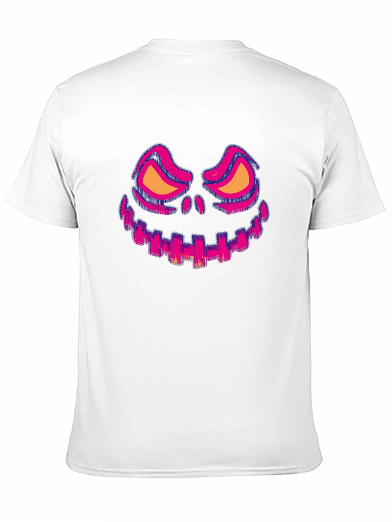 Halloween Face Graphic Tee - Black