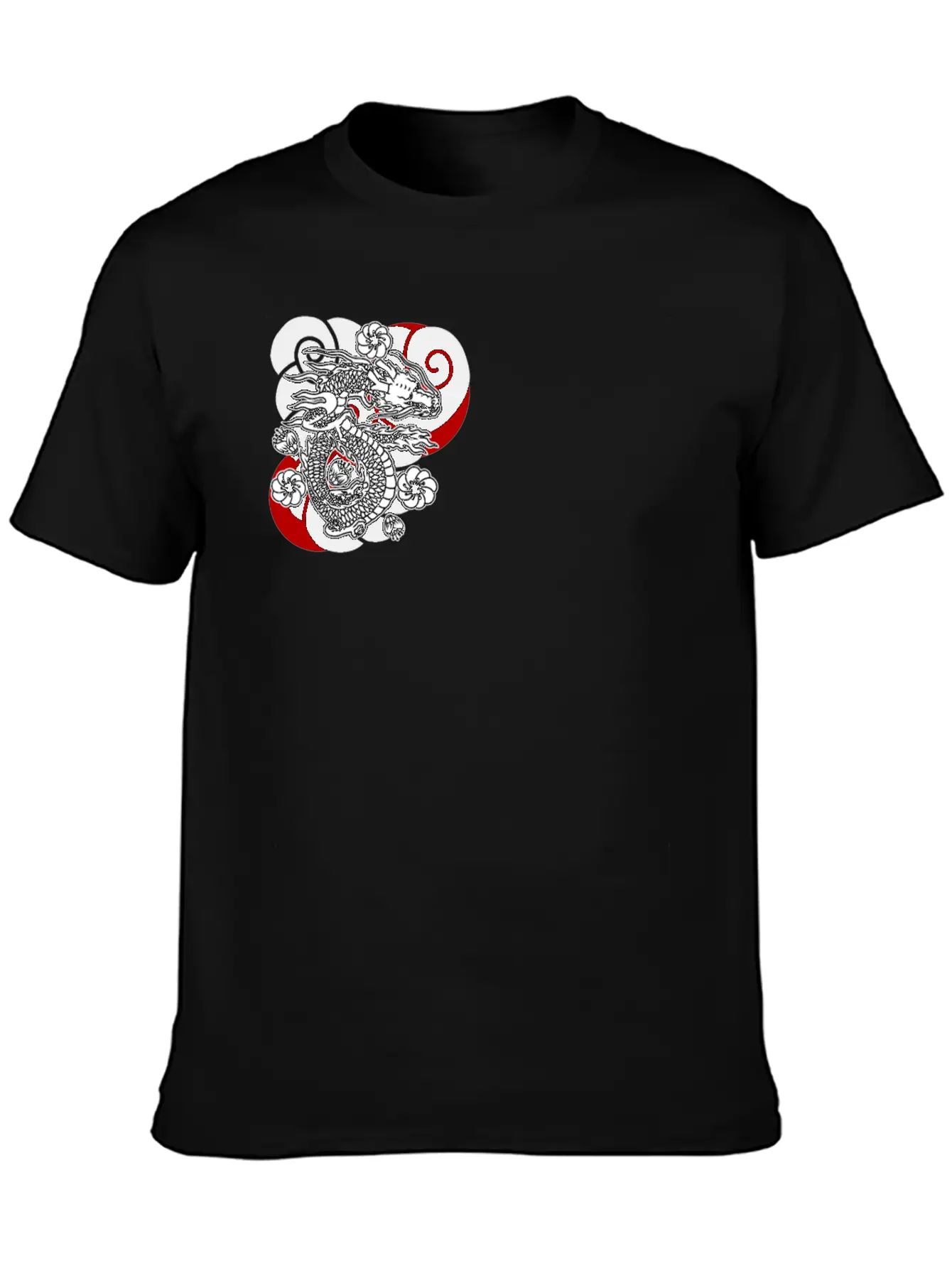 Traditional Japanese Tattoo Dragon Comfortable Minimalist Graphic Tee – Summer Style Essential