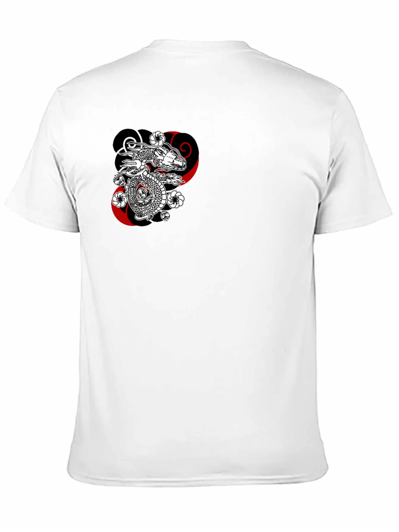 Traditional Japanese Tattoo Dragon Comfortable Minimalist Graphic Tee – Summer Style Essential