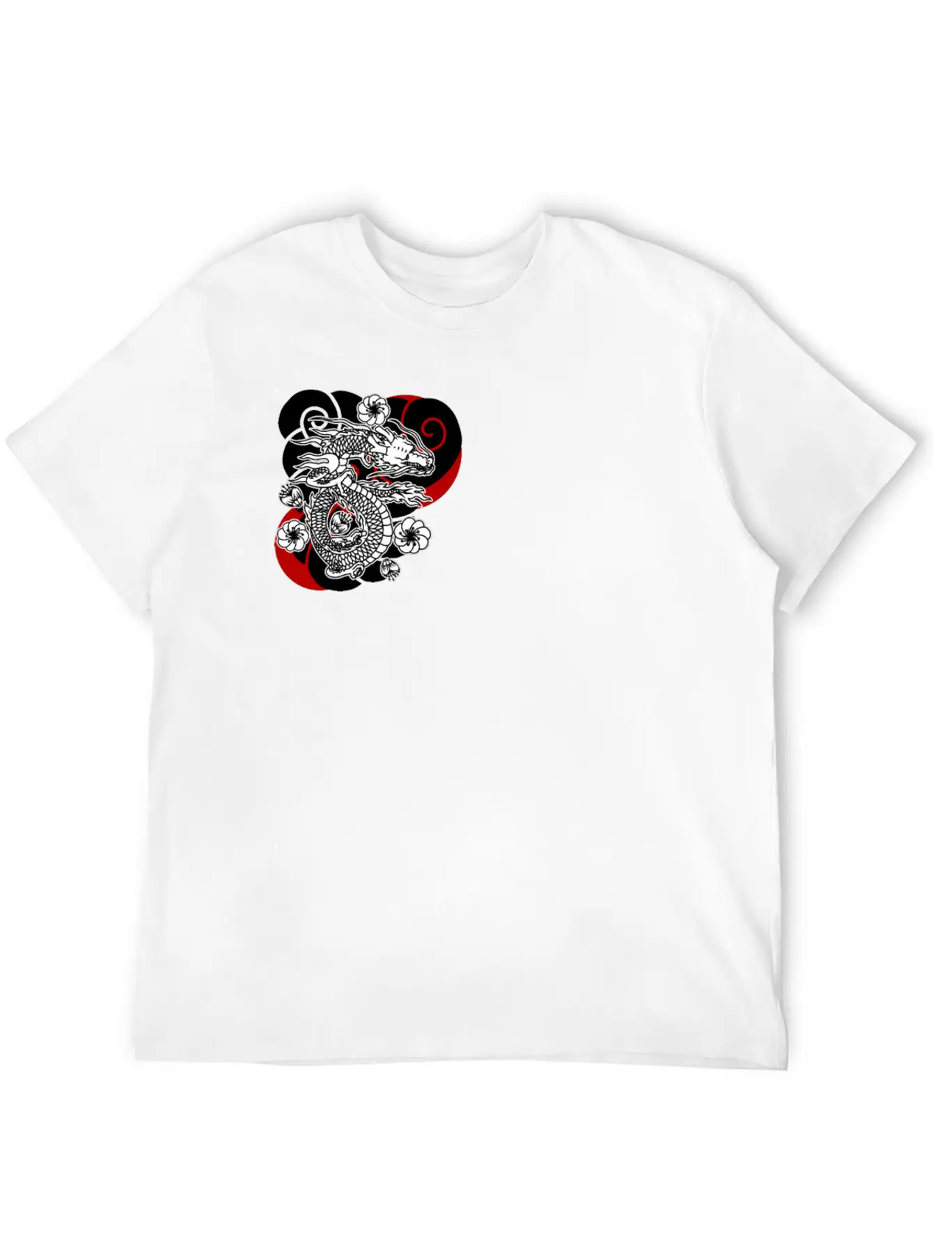 Traditional Japanese Tattoo Dragon Comfortable Minimalist Graphic Tee – Summer Style Essential