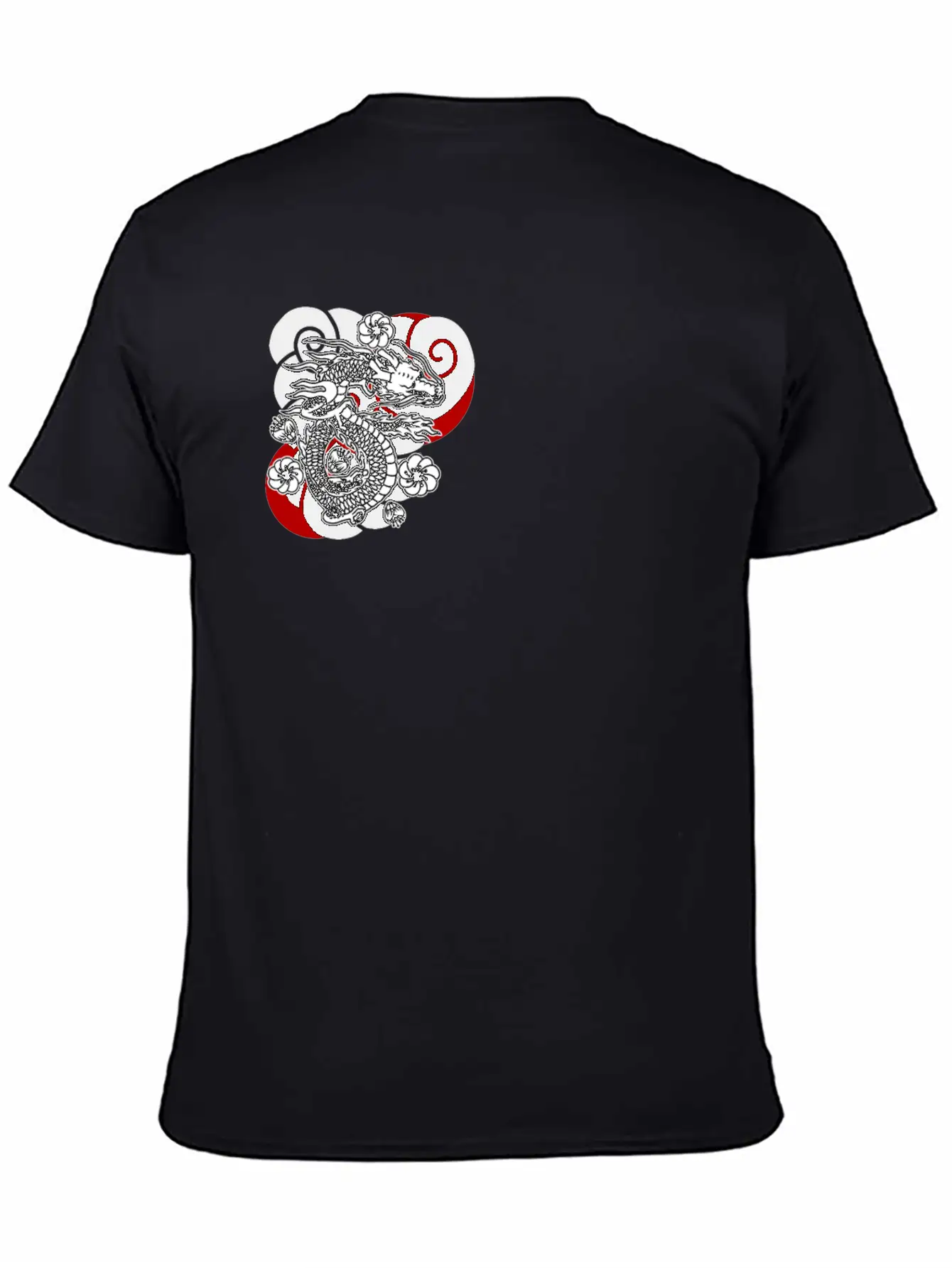 Traditional Japanese Tattoo Dragon Comfortable Minimalist Graphic Tee – Summer Style Essential