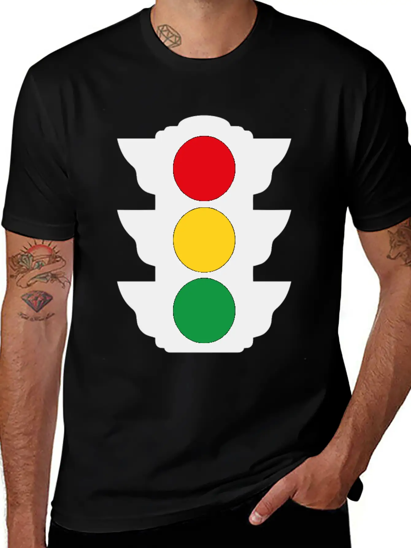 Traffic Lights Funny Tshirt Essential Unisex Summer Tee – Soft Cotton Casual Fit