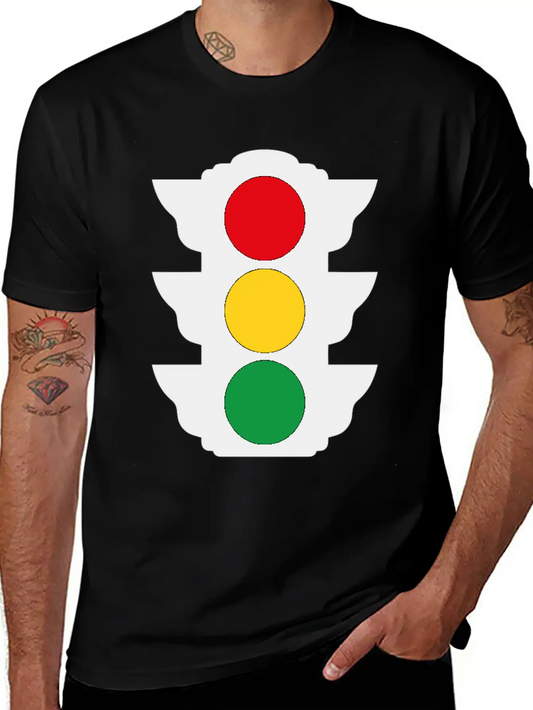 Traffic Lights Funny Tshirt Essential Unisex Summer Tee – Soft Cotton Casual Fit
