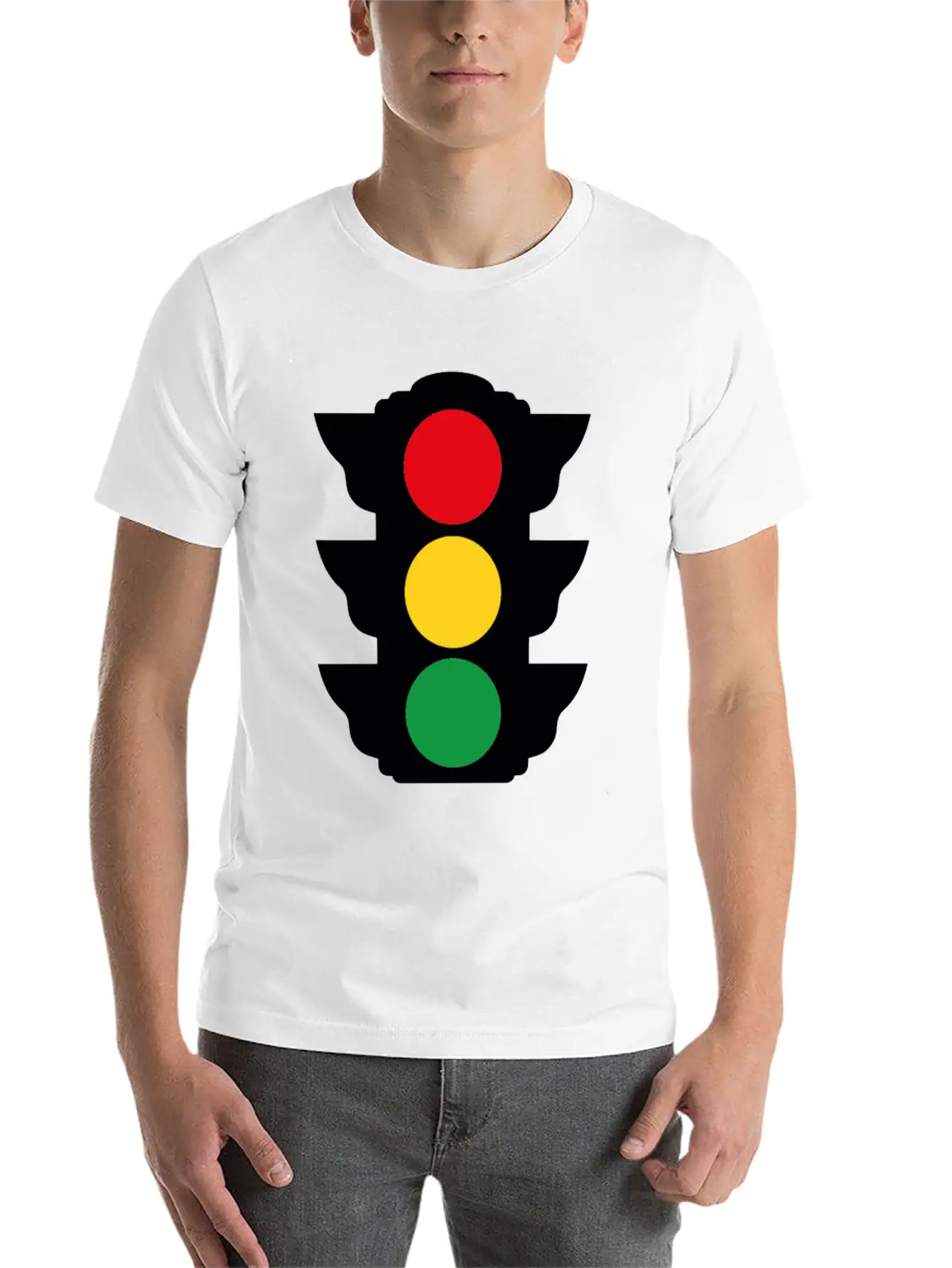 Traffic Lights Funny Tshirt Essential Unisex Summer Tee – Soft Cotton Casual Fit