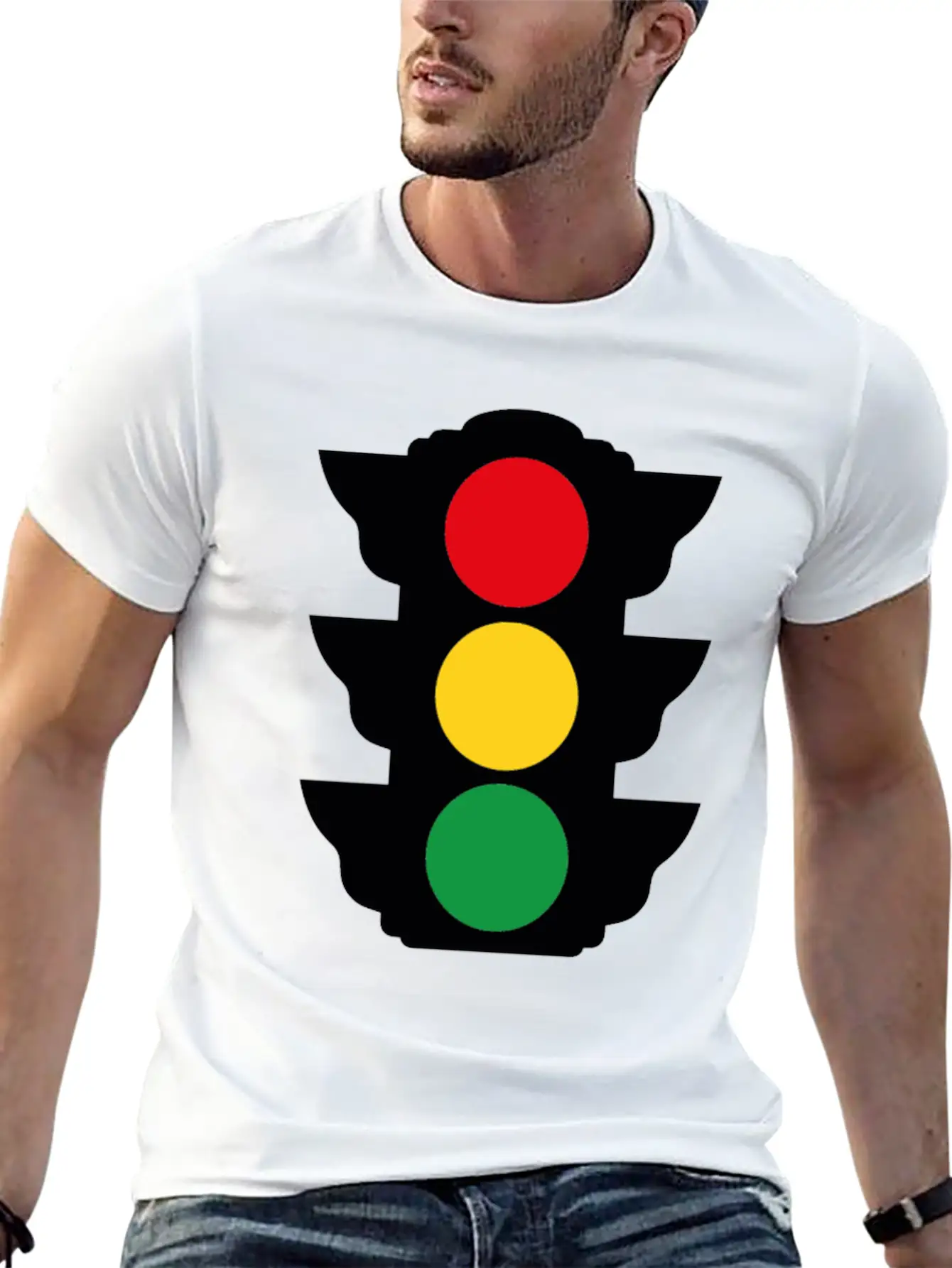 Traffic Lights Funny Tshirt Essential Unisex Summer Tee – Soft Cotton Casual Fit