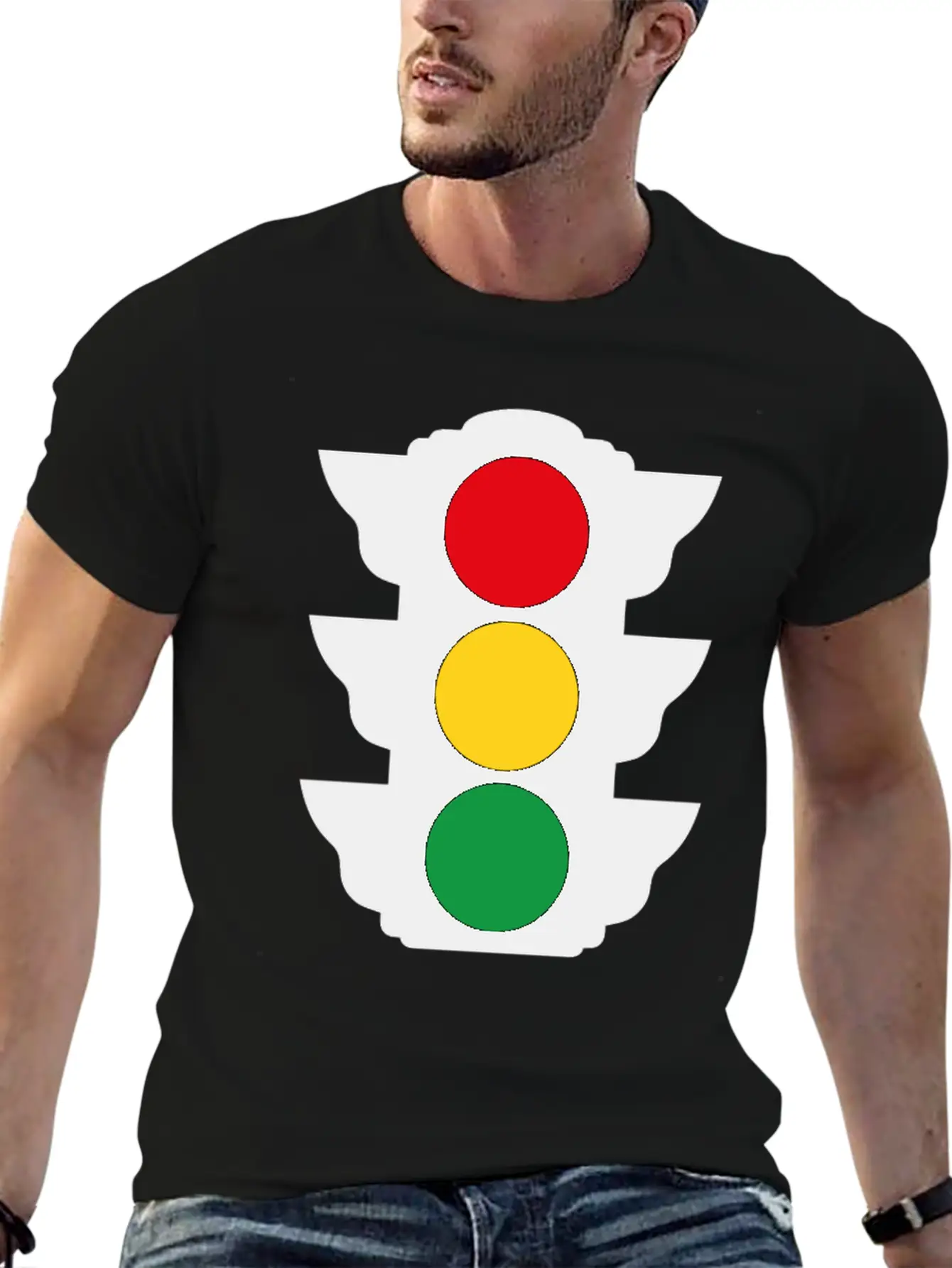 Traffic Lights Funny Tshirt Essential Unisex Summer Tee – Soft Cotton Casual Fit