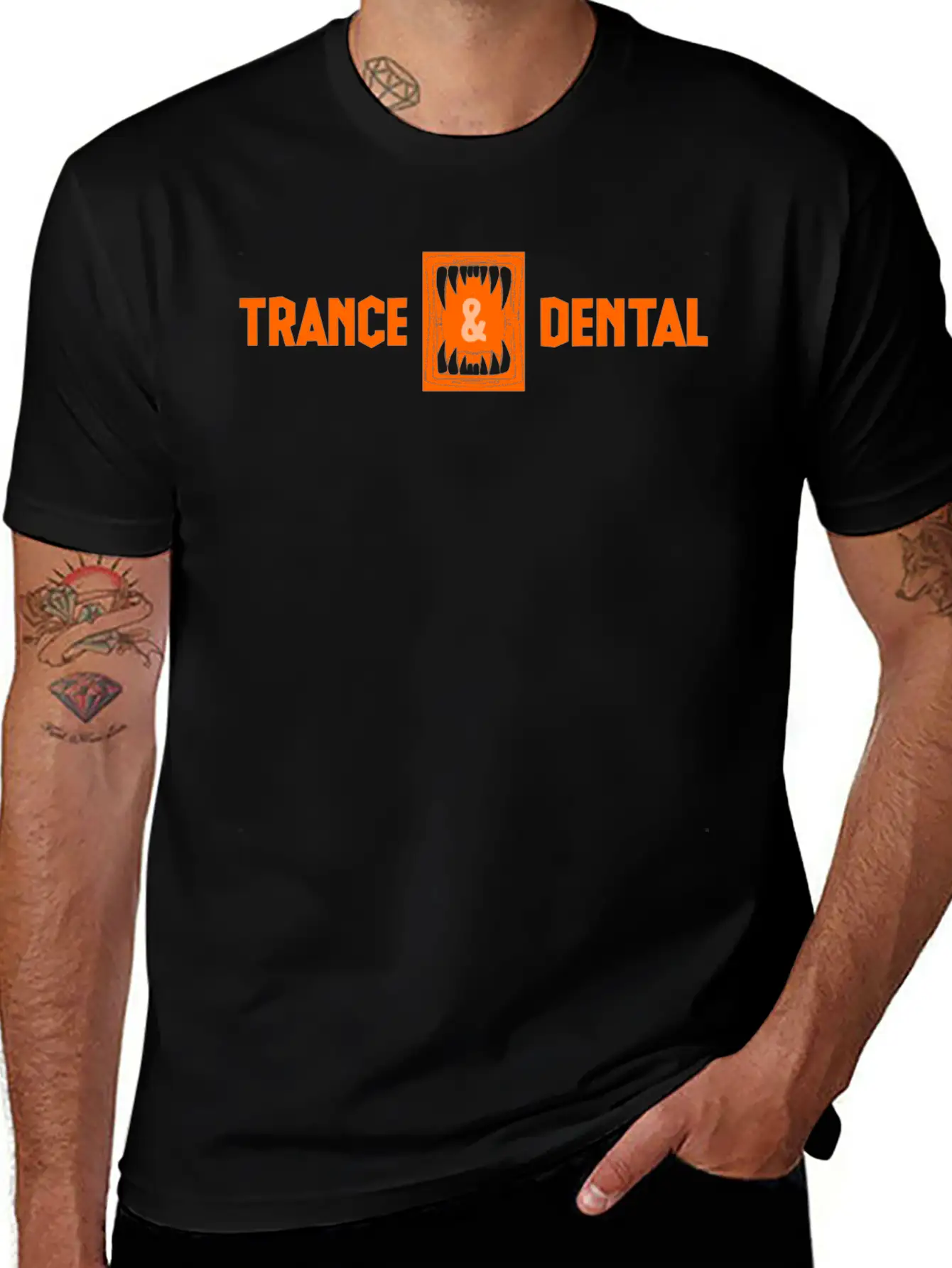 TRANCE DENTAL Unisex Short Sleeve Soft Cotton T-Shirt – Casual Everyday Wear