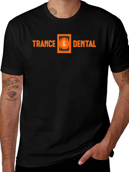 TRANCE DENTAL Unisex Short Sleeve Soft Cotton T-Shirt – Casual Everyday Wear