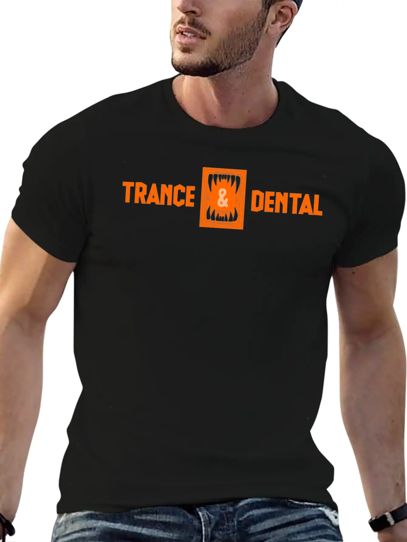TRANCE DENTAL Unisex Short Sleeve Soft Cotton T-Shirt – Casual Everyday Wear