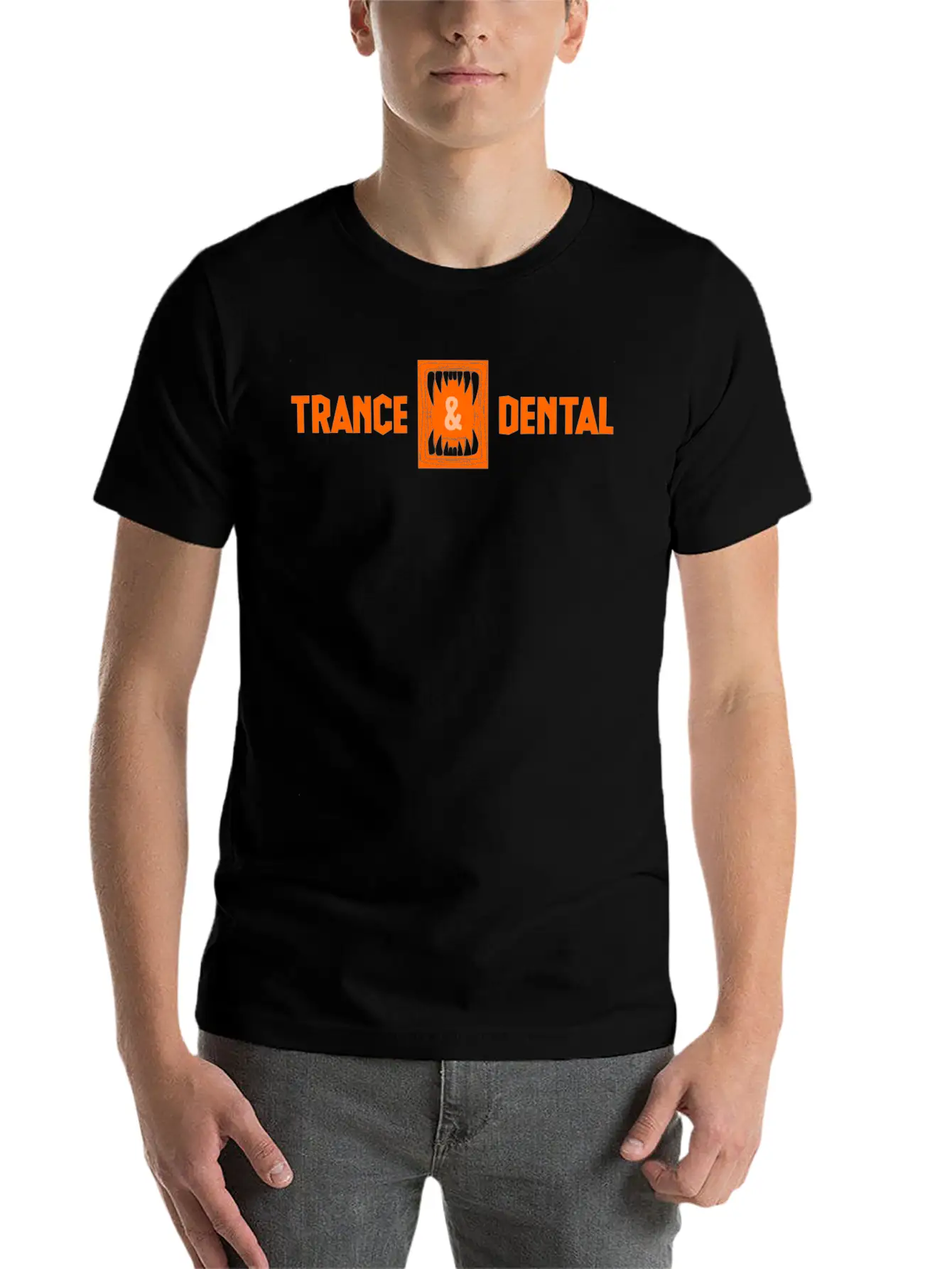 TRANCE DENTAL Unisex Short Sleeve Soft Cotton T-Shirt – Casual Everyday Wear
