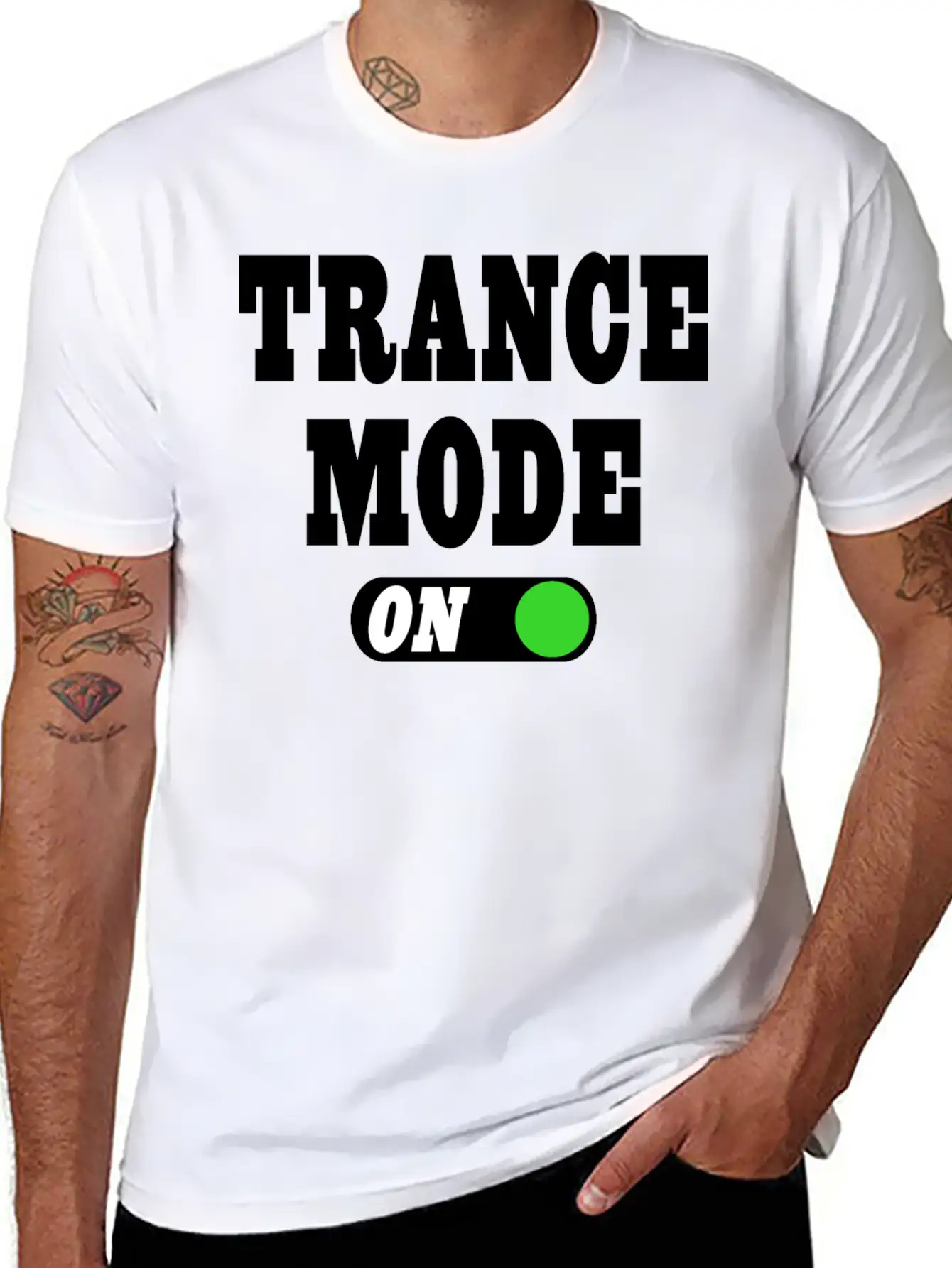 Trance Mode On! Stylish Everyday T-Shirt – Unisex Basic Cotton Tee