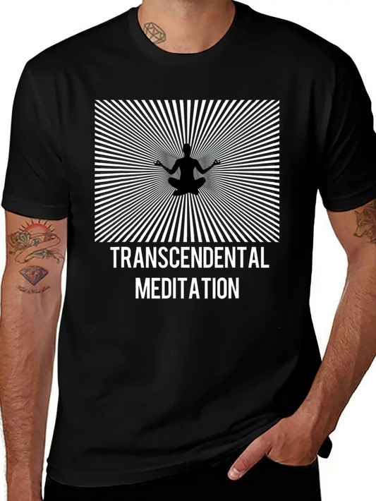 Transcendental Meditation TM Yoga Mantra Energy Unisex Short Sleeve Soft Cotton T-Shirt – Casual Everyday Wear