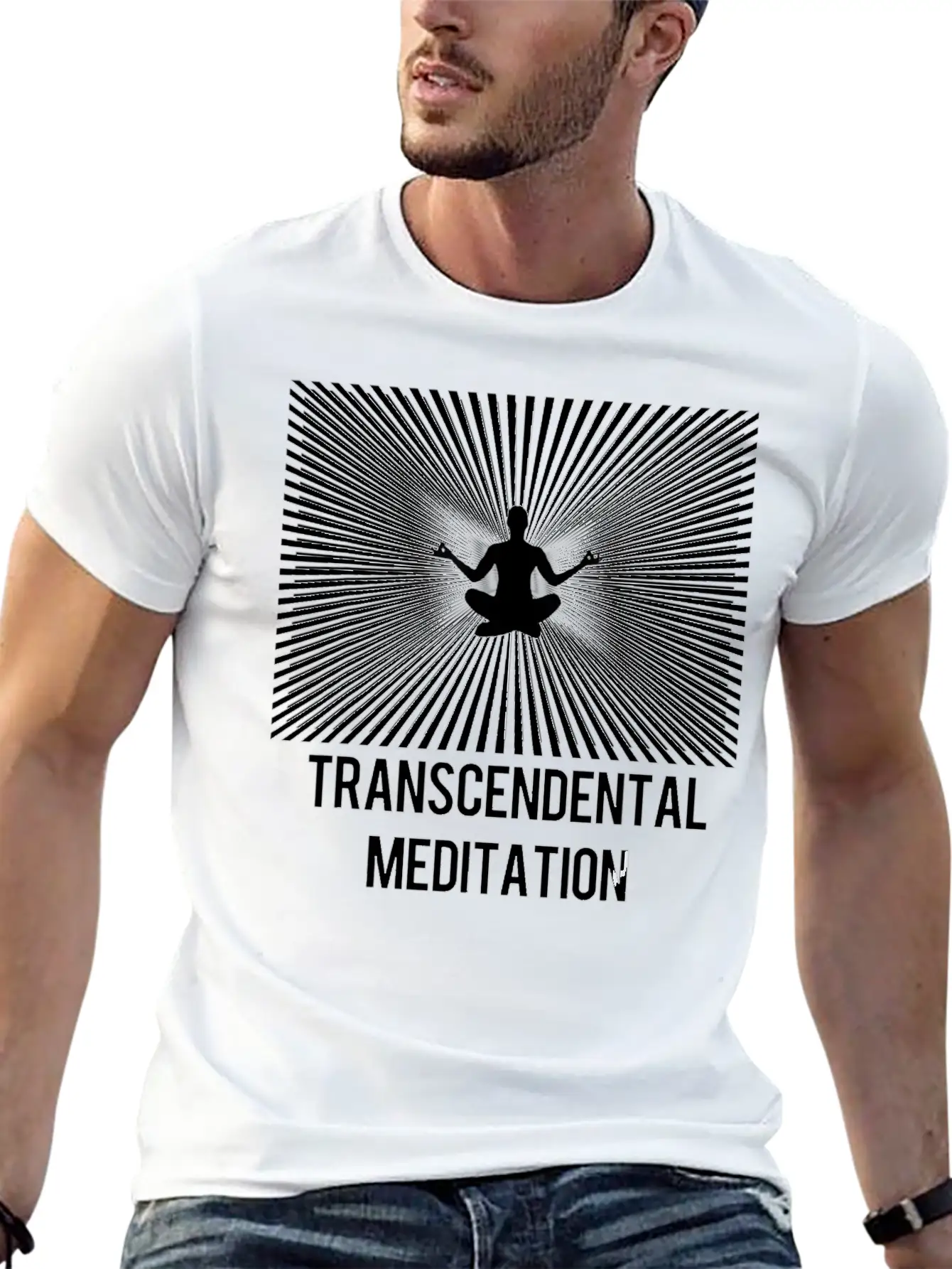 Transcendental Meditation TM Yoga Mantra Energy Unisex Short Sleeve Soft Cotton T-Shirt – Casual Everyday Wear