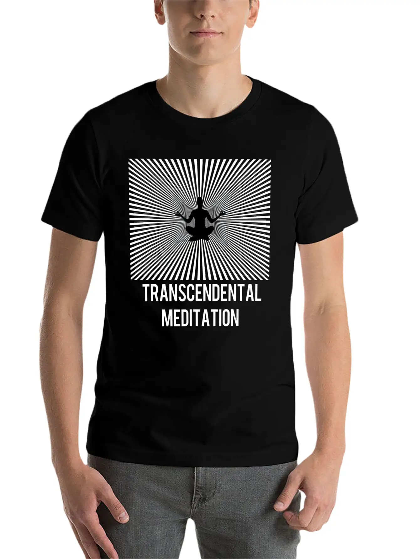 Transcendental Meditation TM Yoga Mantra Energy Unisex Short Sleeve Soft Cotton T-Shirt – Casual Everyday Wear
