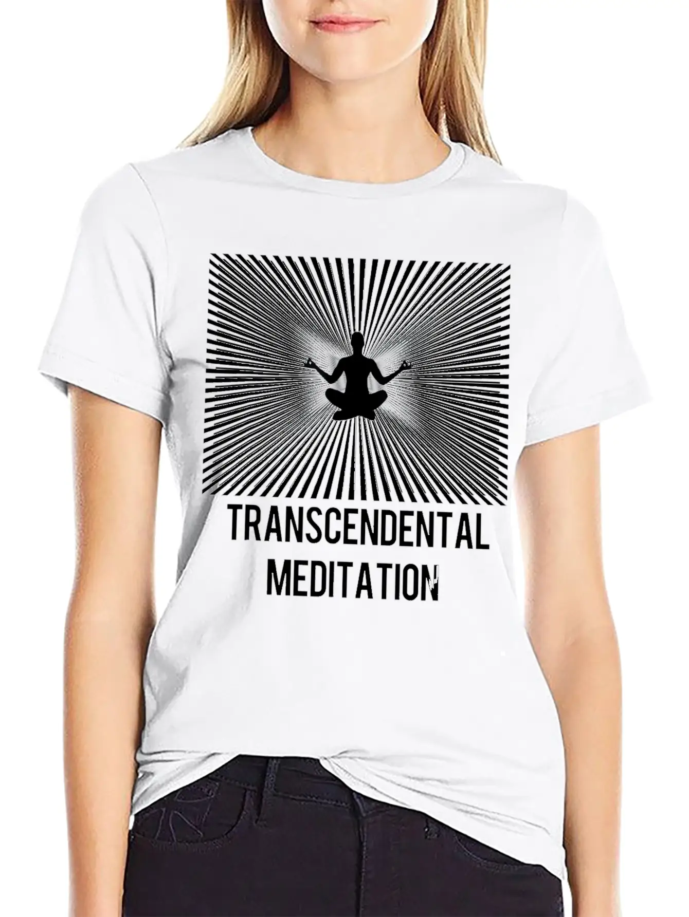Transcendental Meditation TM Yoga Mantra Energy Unisex Short Sleeve Soft Cotton T-Shirt – Casual Everyday Wear