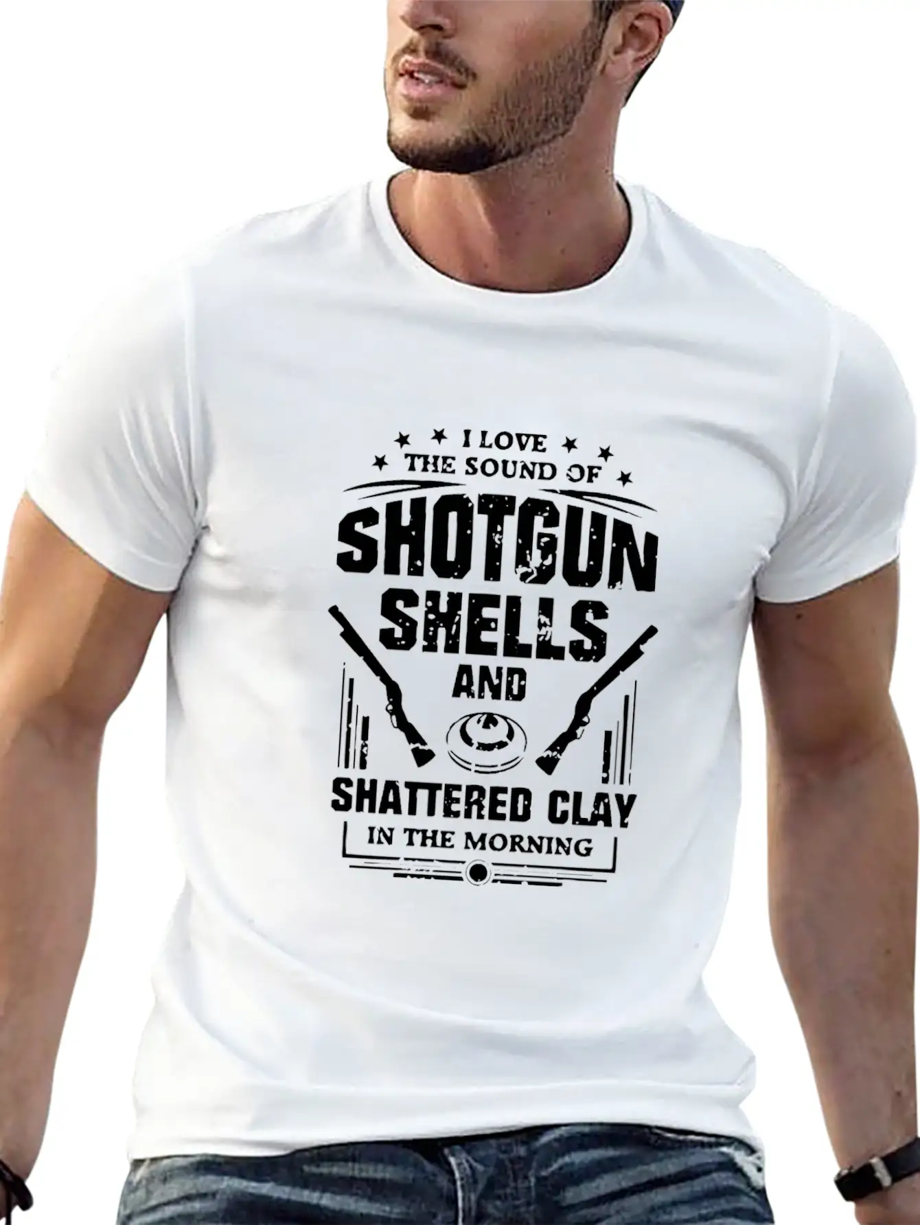 Trap Shooting, Clay Stylish Everyday T-Shirt – Unisex Basic Cotton Tee