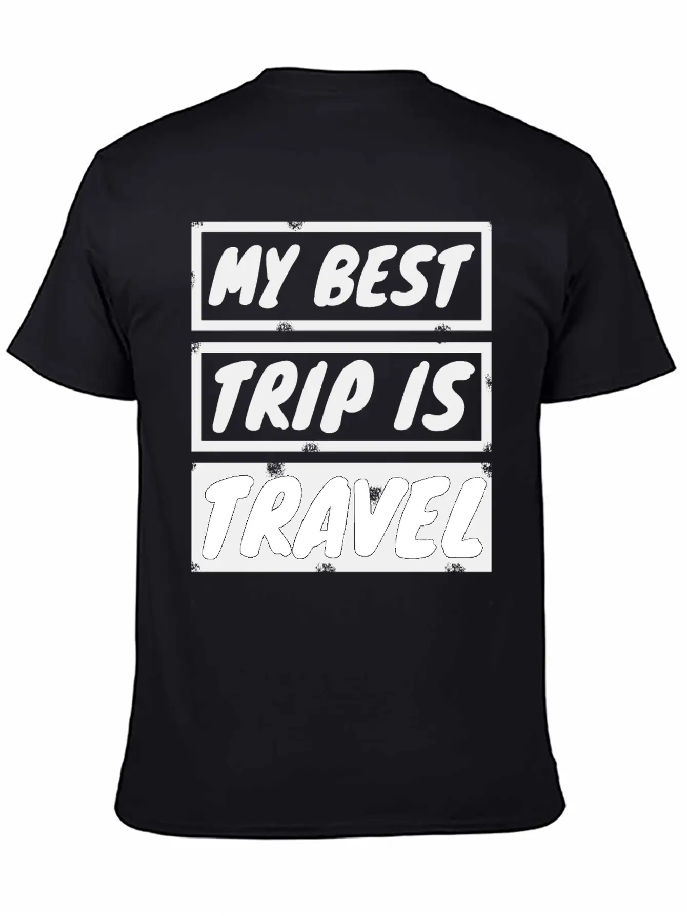 Travel - My Best Trip Is Travel Basic Graphic T-Shirt – Daily Comfort In Soft Cotton