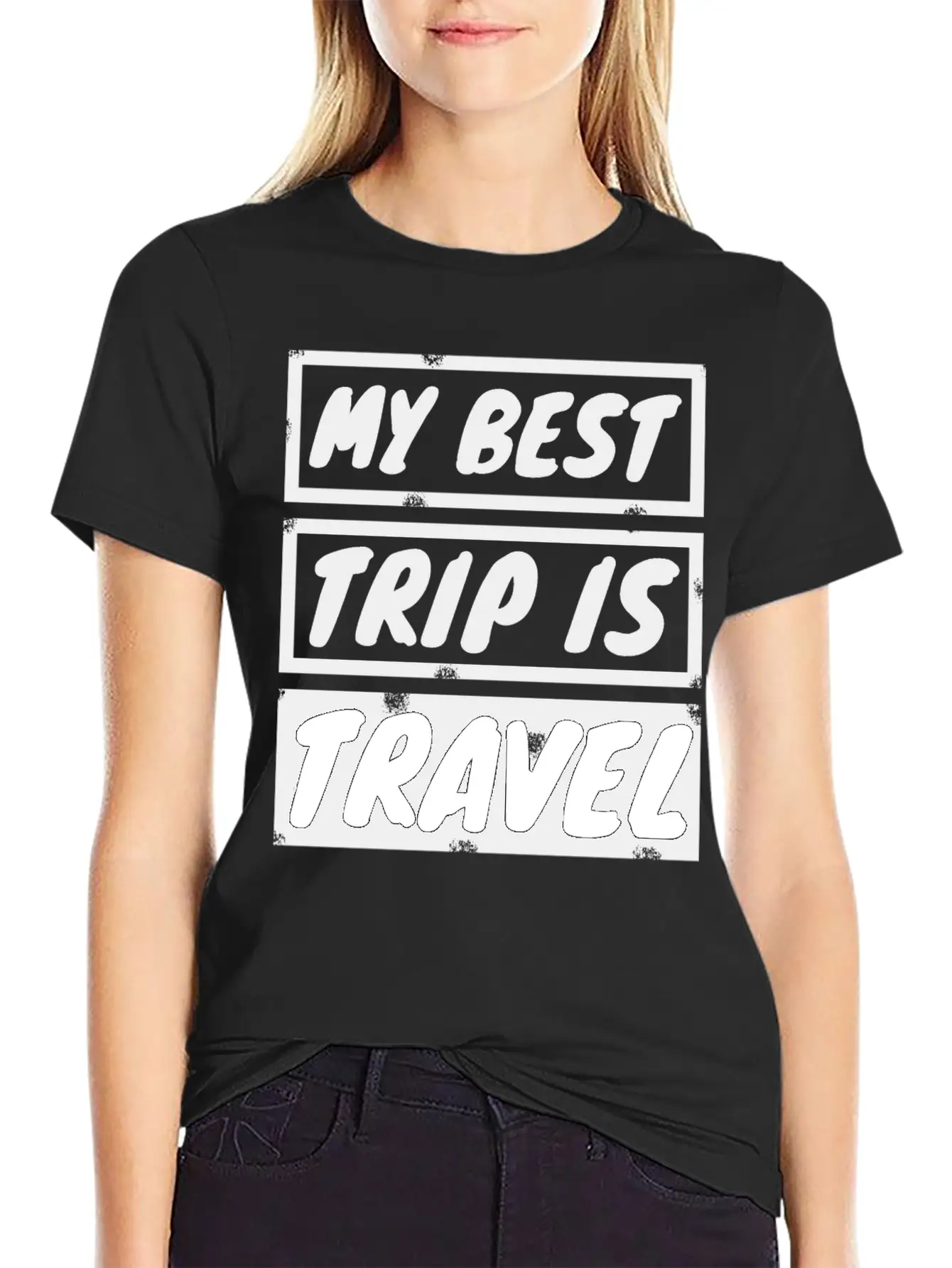Travel - My Best Trip Is Travel Basic Graphic T-Shirt – Daily Comfort In Soft Cotton