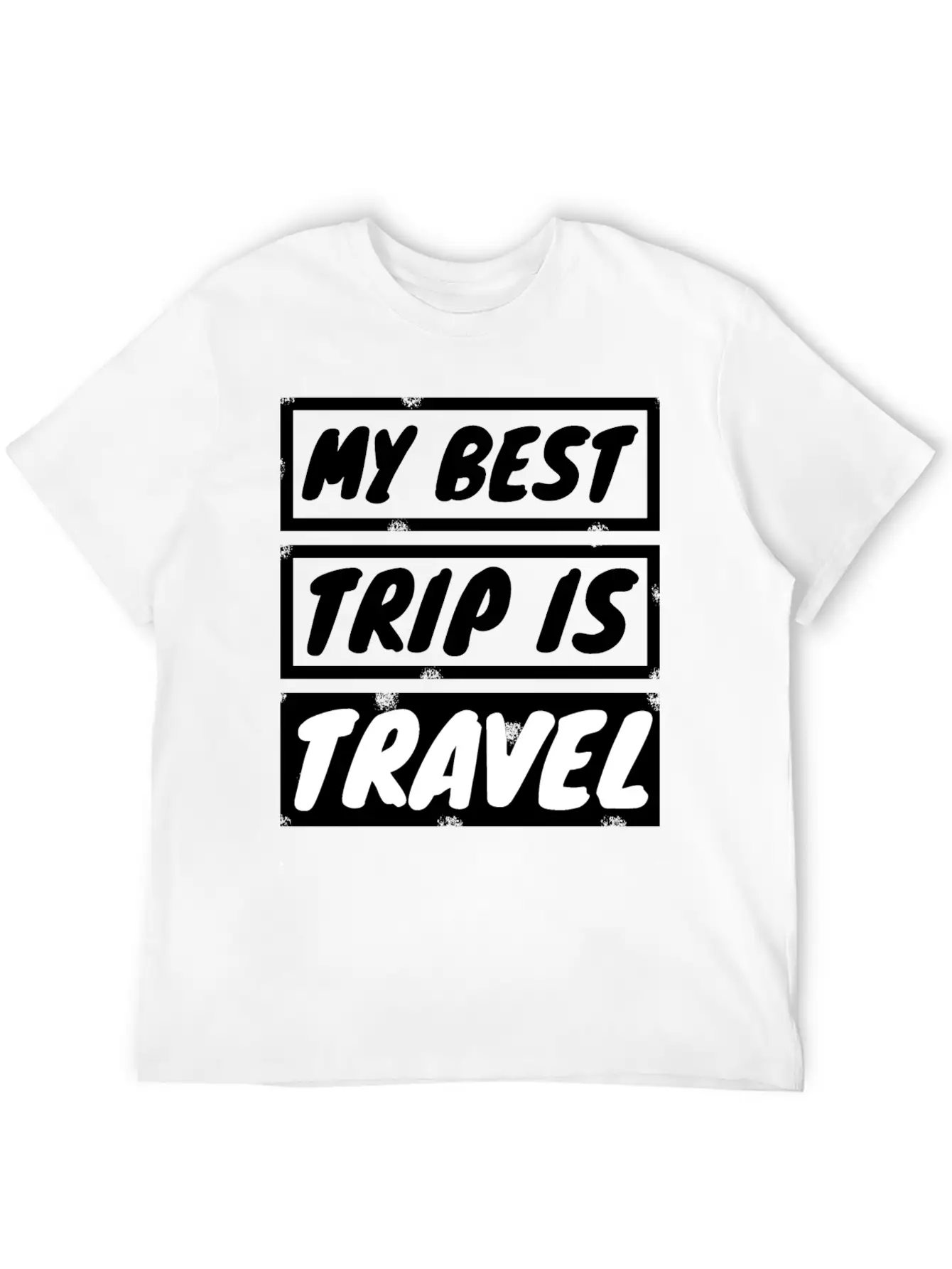 Travel - My Best Trip Is Travel Basic Graphic T-Shirt – Daily Comfort In Soft Cotton