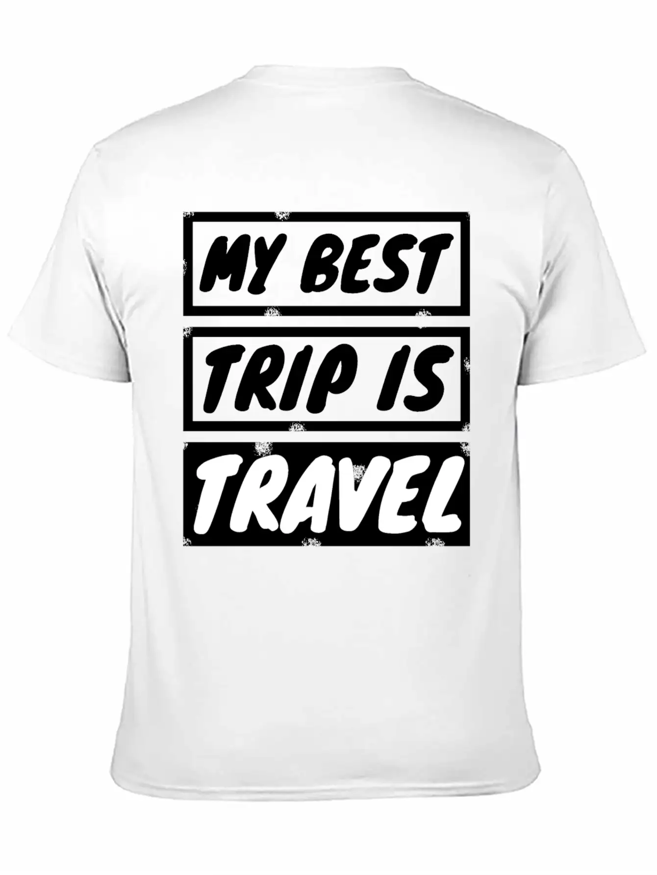 Travel - My Best Trip Is Travel Basic Graphic T-Shirt – Daily Comfort In Soft Cotton